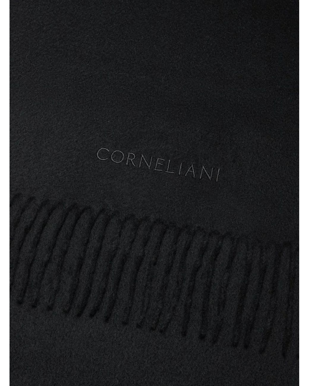 Bufanda Con Flecos Corneliani de hombre de color Black