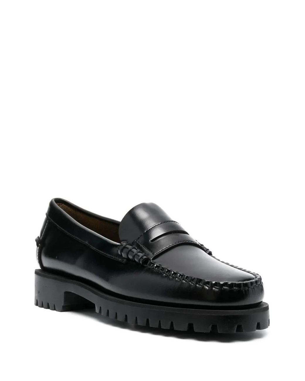 Sebago Black Dan Penny Flat Loafers