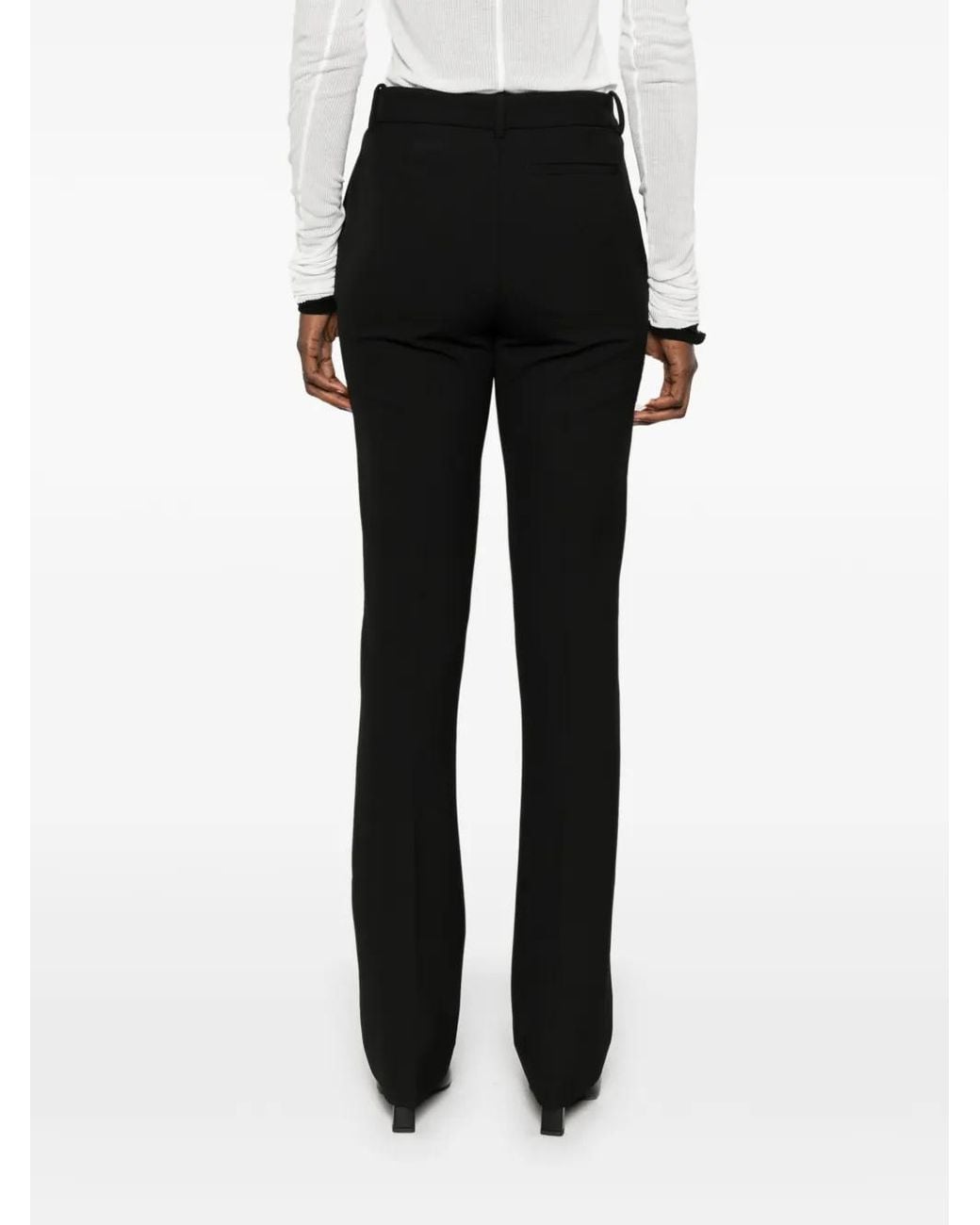 IRO Black Mid-Rise Tailored Trousers