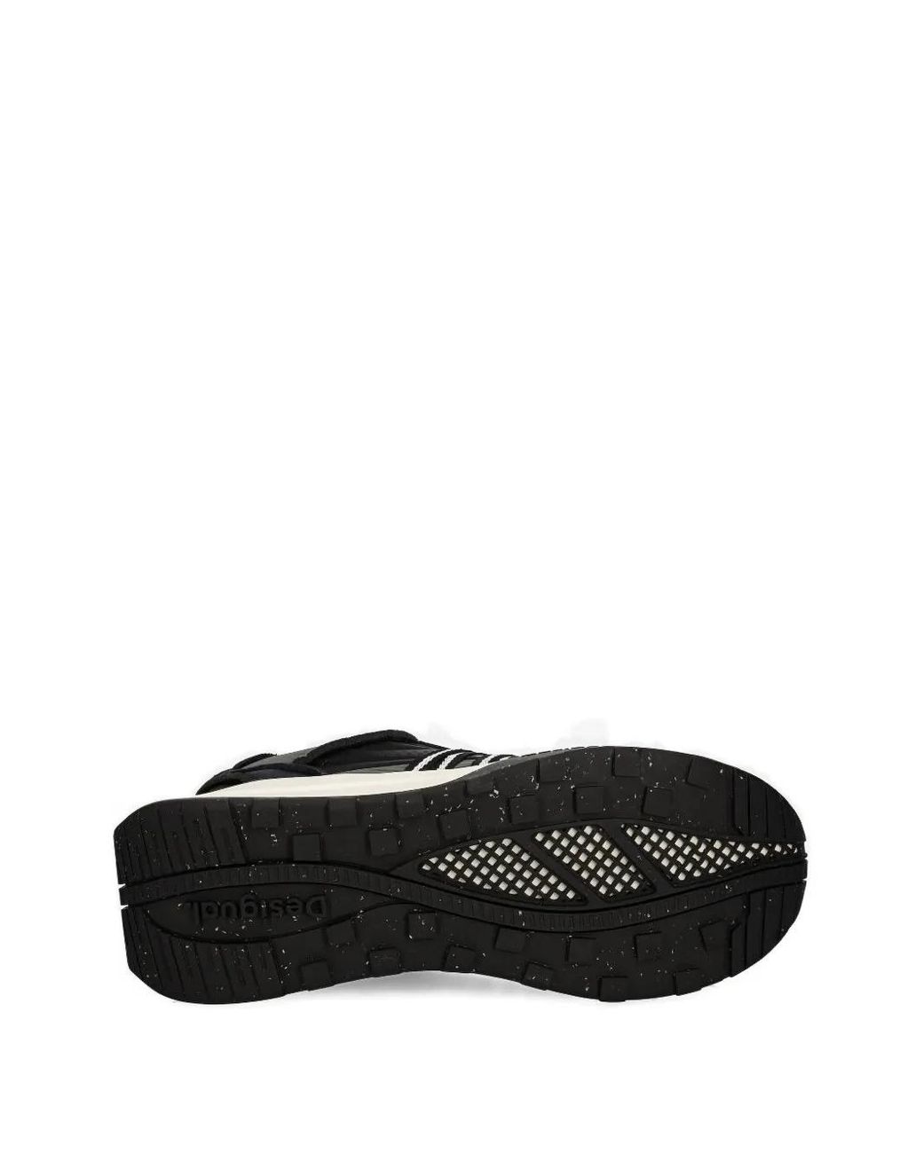 Desigual Black Panelled Lace-Up Sneakers