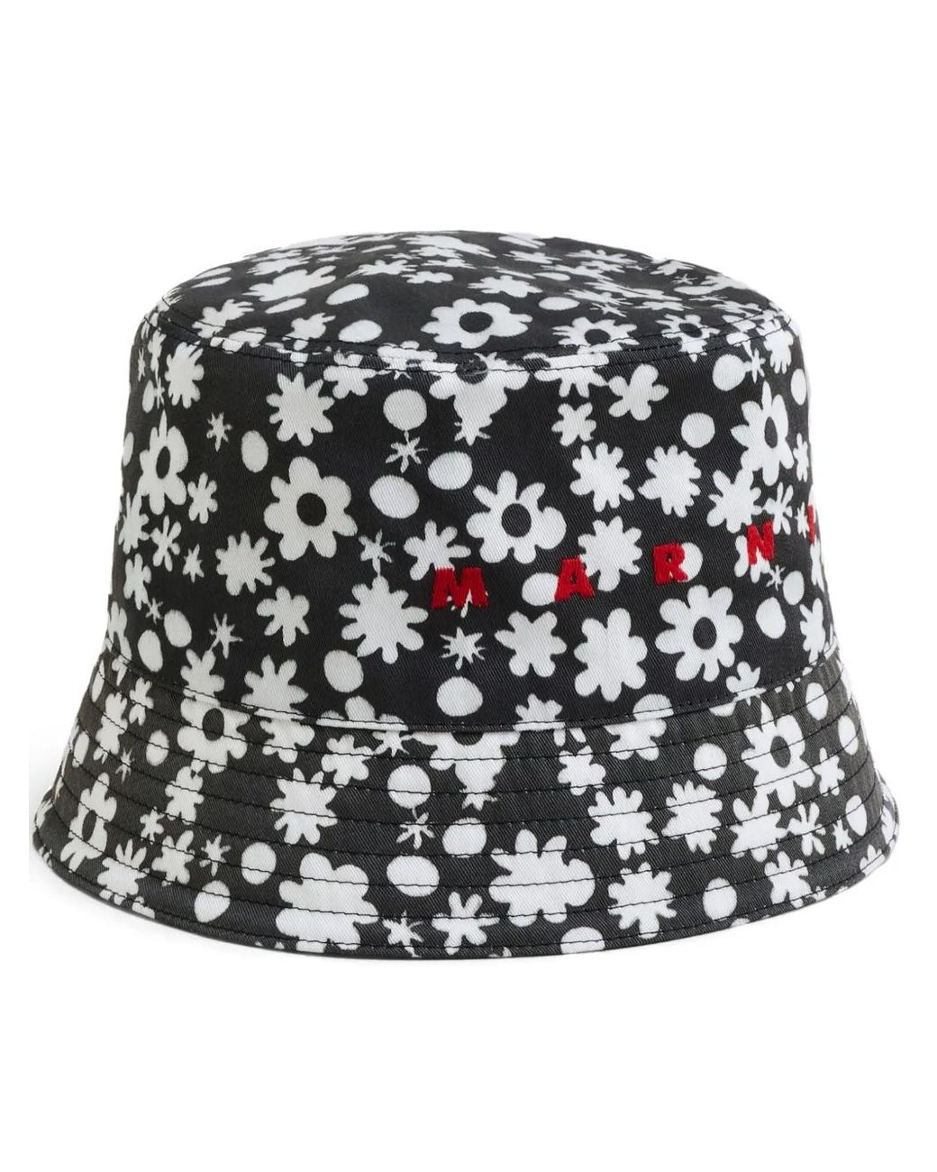 Marni Black Stylish Cotton Cap for men