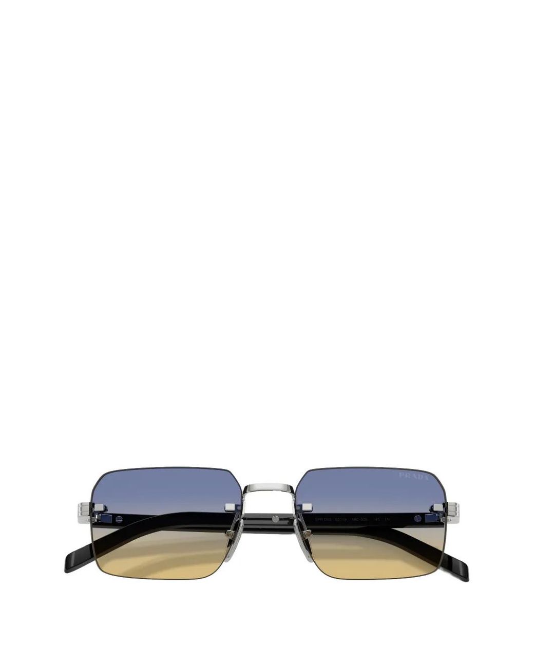 Prada Blue Rimless Sunglasses