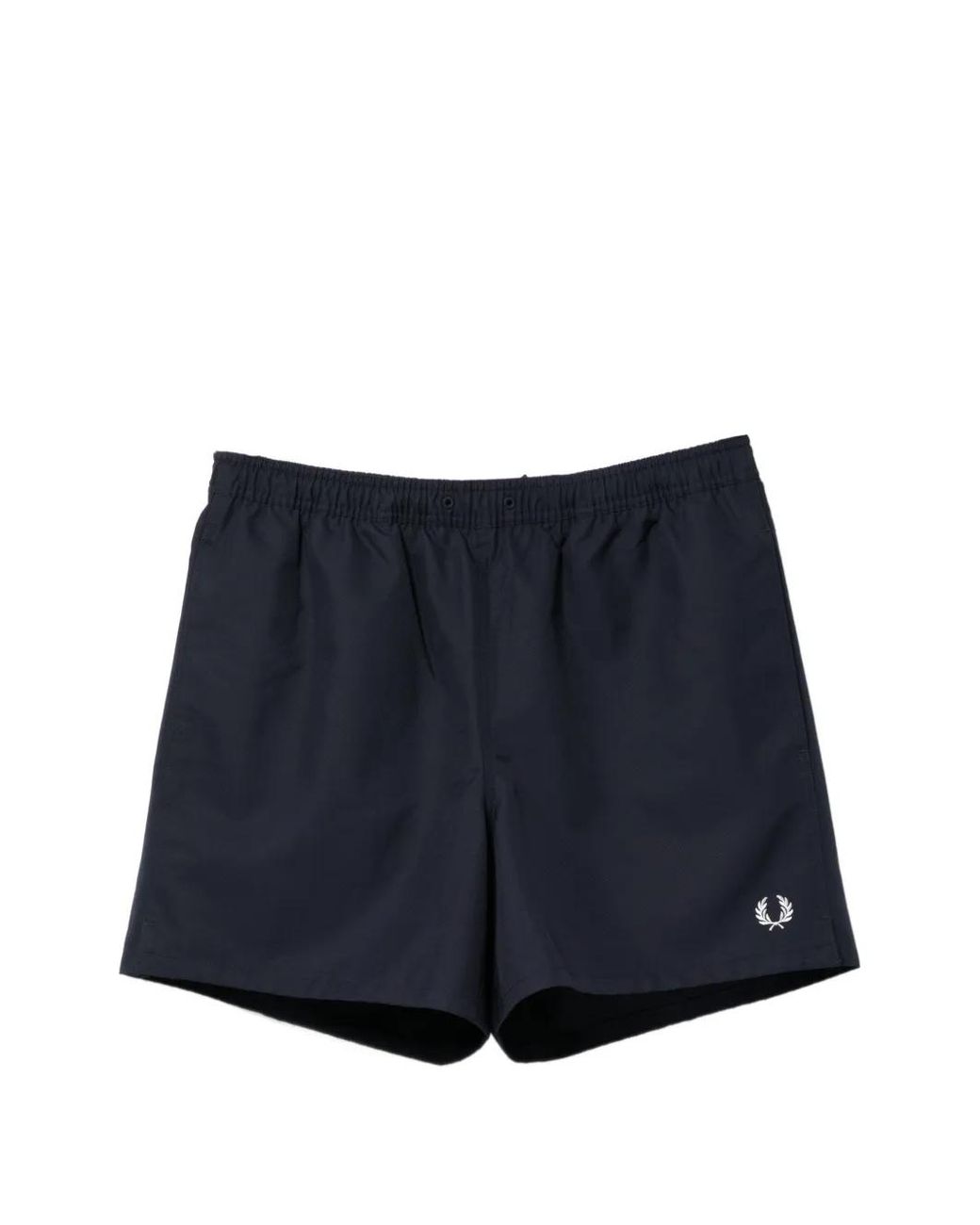 Fred Perry Blue Logo-Embroidered Shorts for men