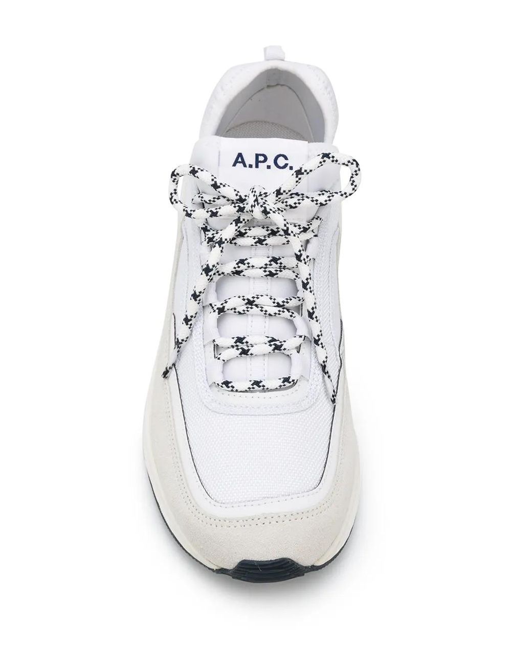 A.P.C. White Sneakers Mit Logo-Print
