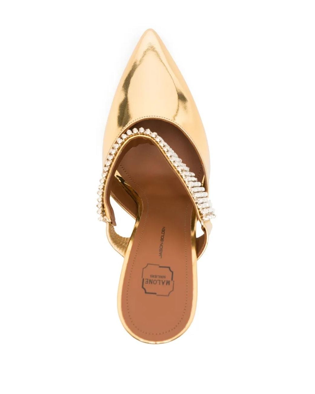 Malone Souliers Metallic Jolie Leather Mules