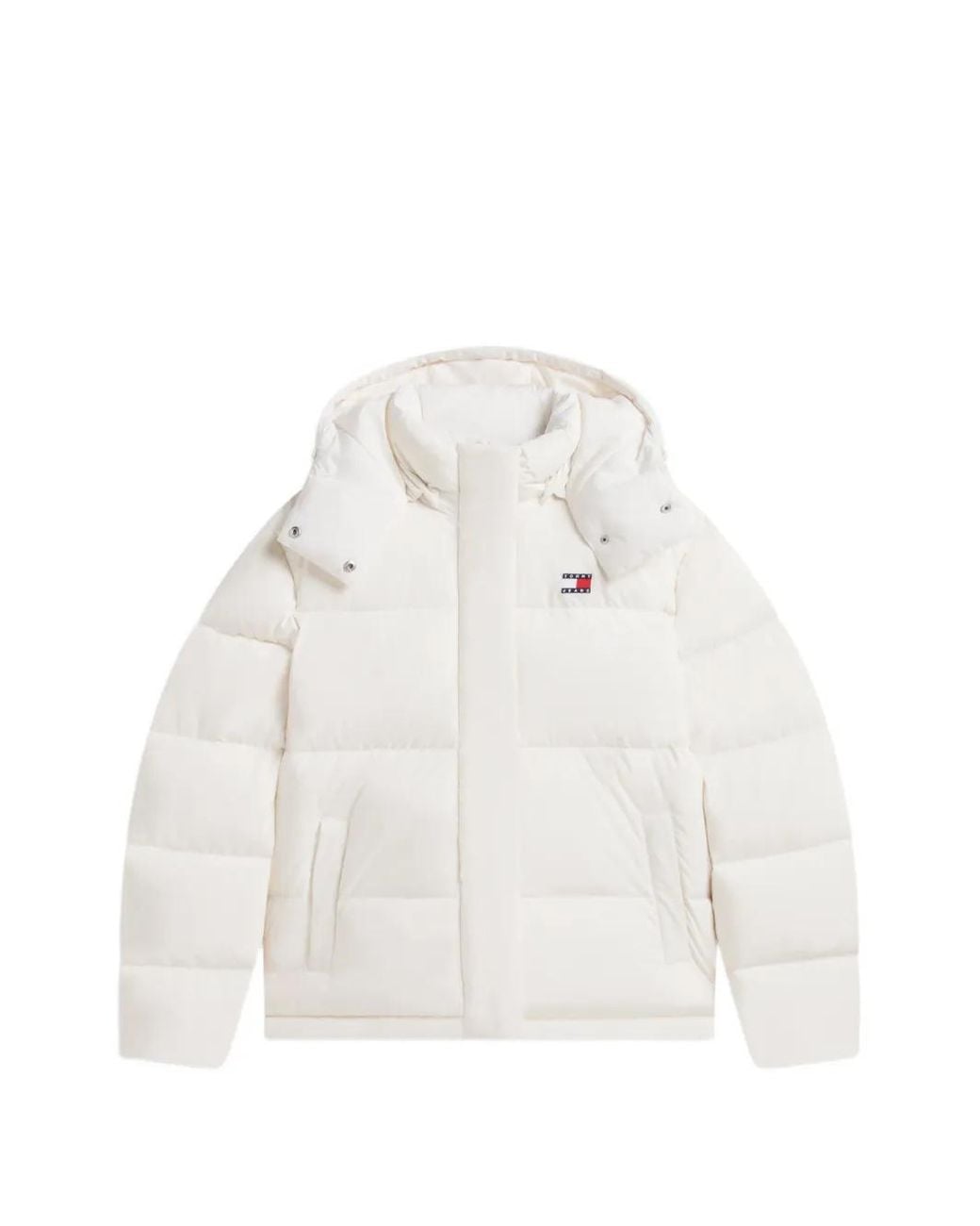 Tommy Hilfiger White Alaska Hooded Puffer Jacket