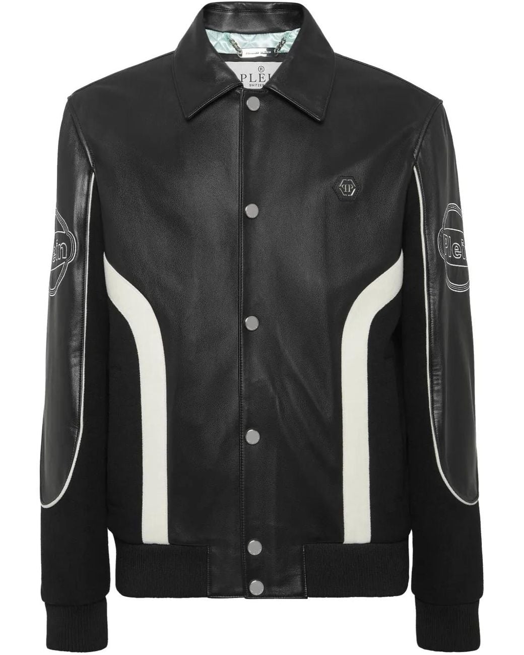 Philipp Plein Black Coster Bomber Jacket for men