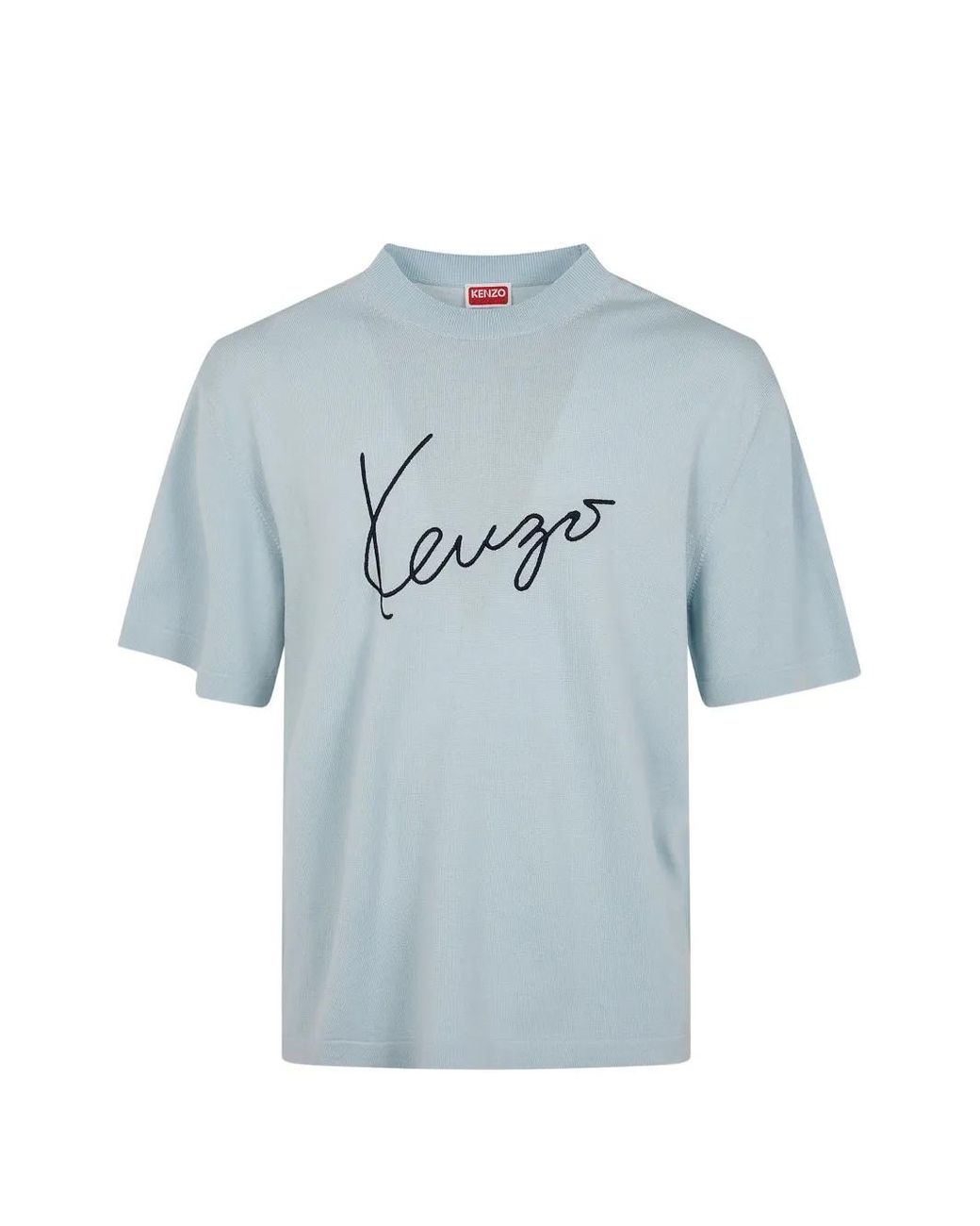KENZO Blue Graphic T-Shirt for men