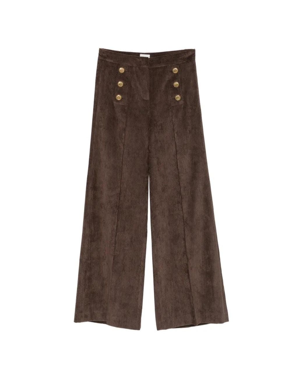 Seductive Brown Bridget Corduroy Trousers