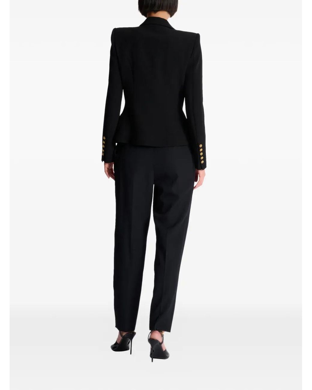 Balmain Black 6-Button Jacket