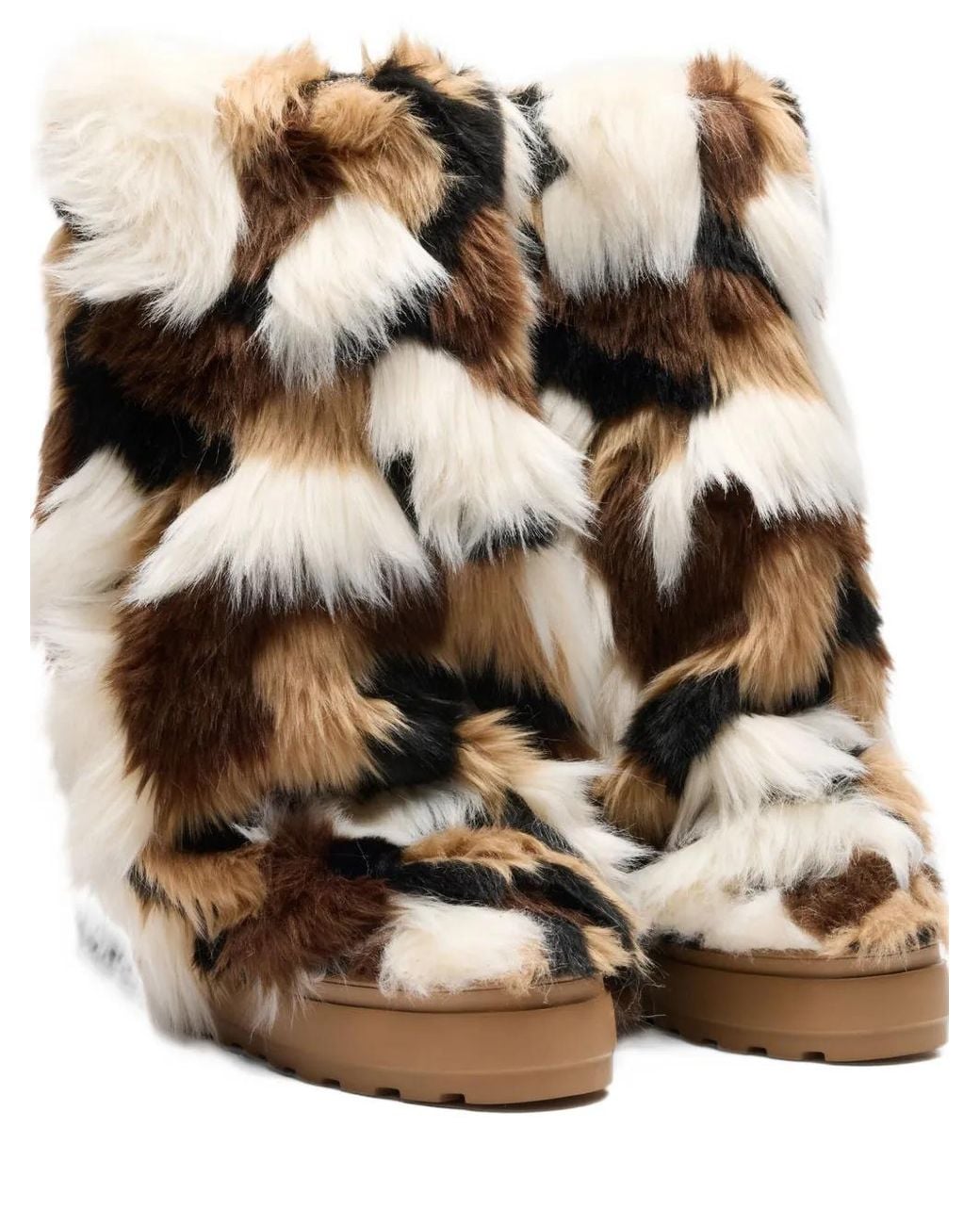 Casadei Black Husky Patchwork Boots
