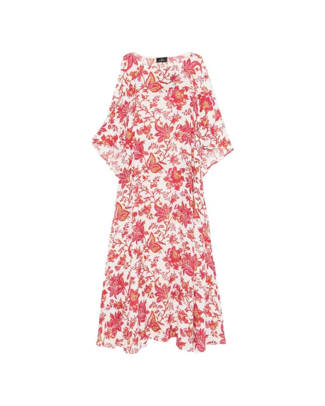 Etro Red Shift Dress