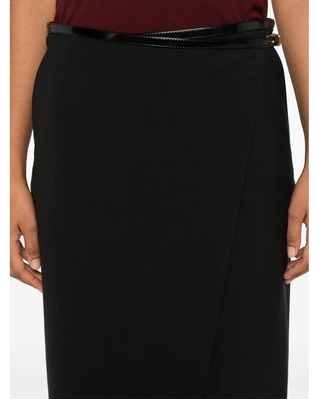 Philosophy Di Lorenzo Serafini Black Wrap Skirt