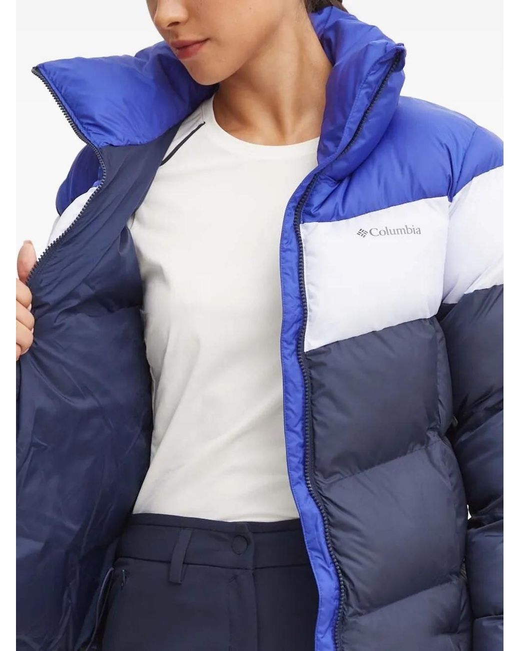 Columbia Blue Puffect Ii Colourblock Puffer Jacket