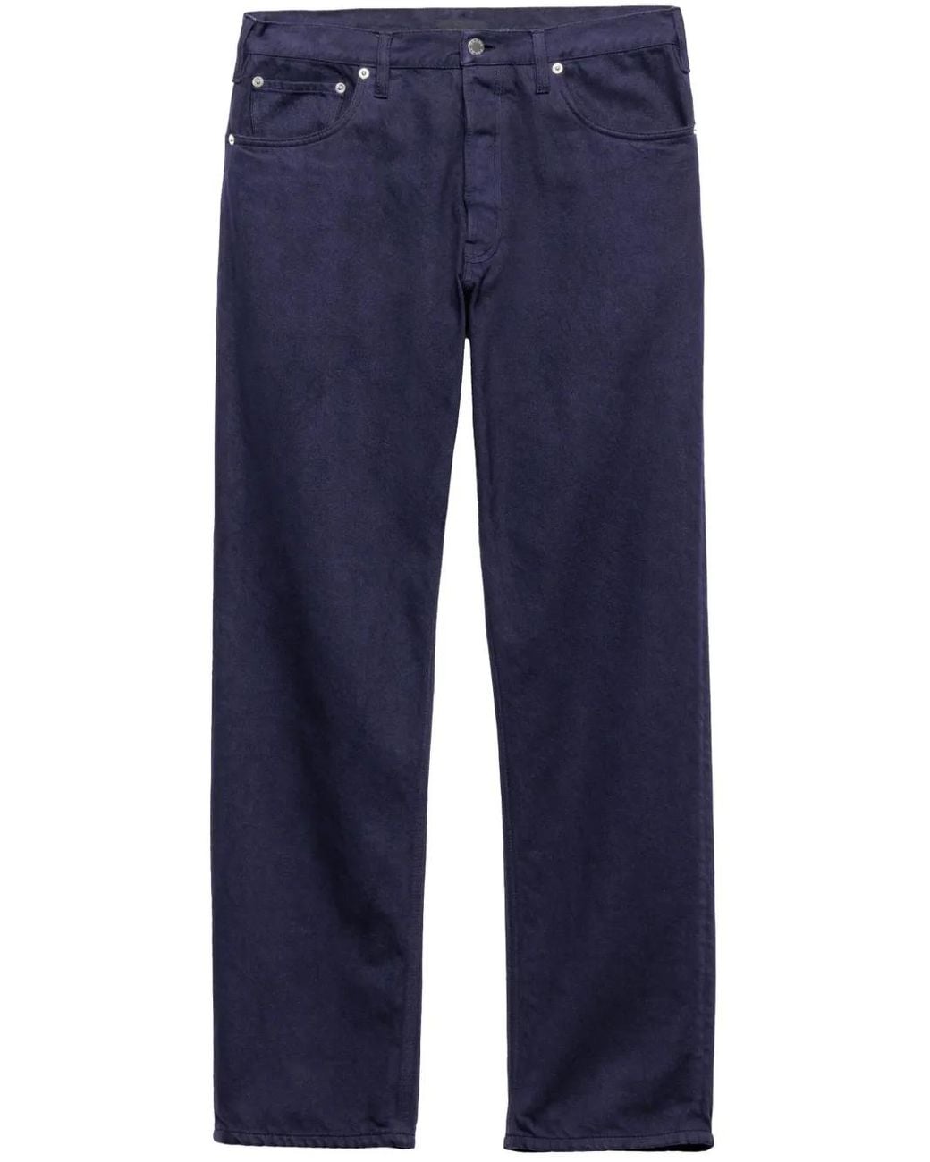 Prada Blue Logo Straight Jeans for men