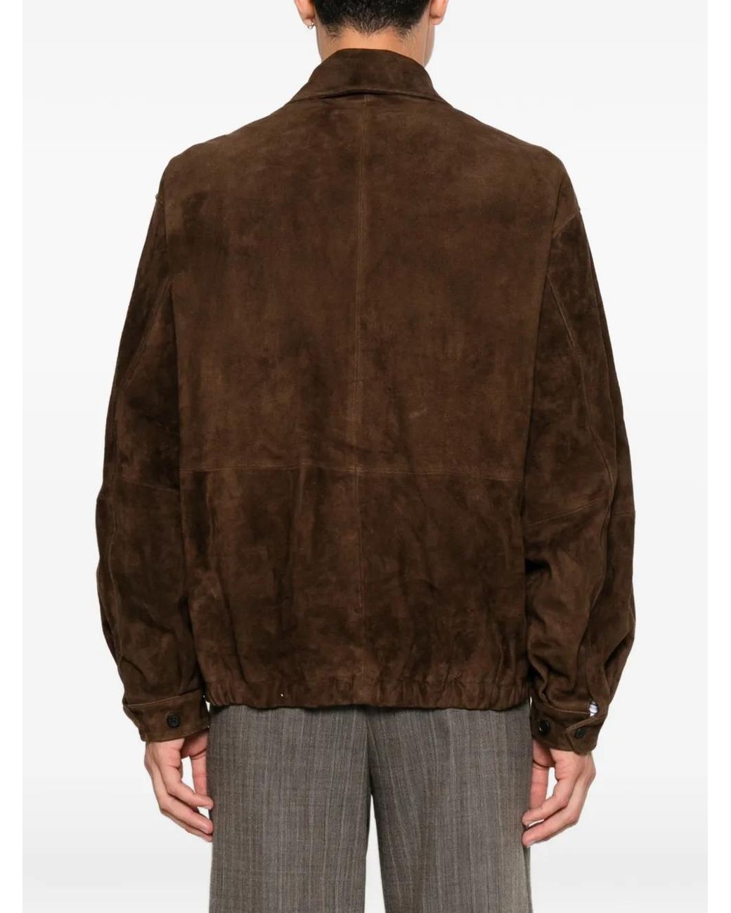 Ssstein Brown Suede Jacket for men