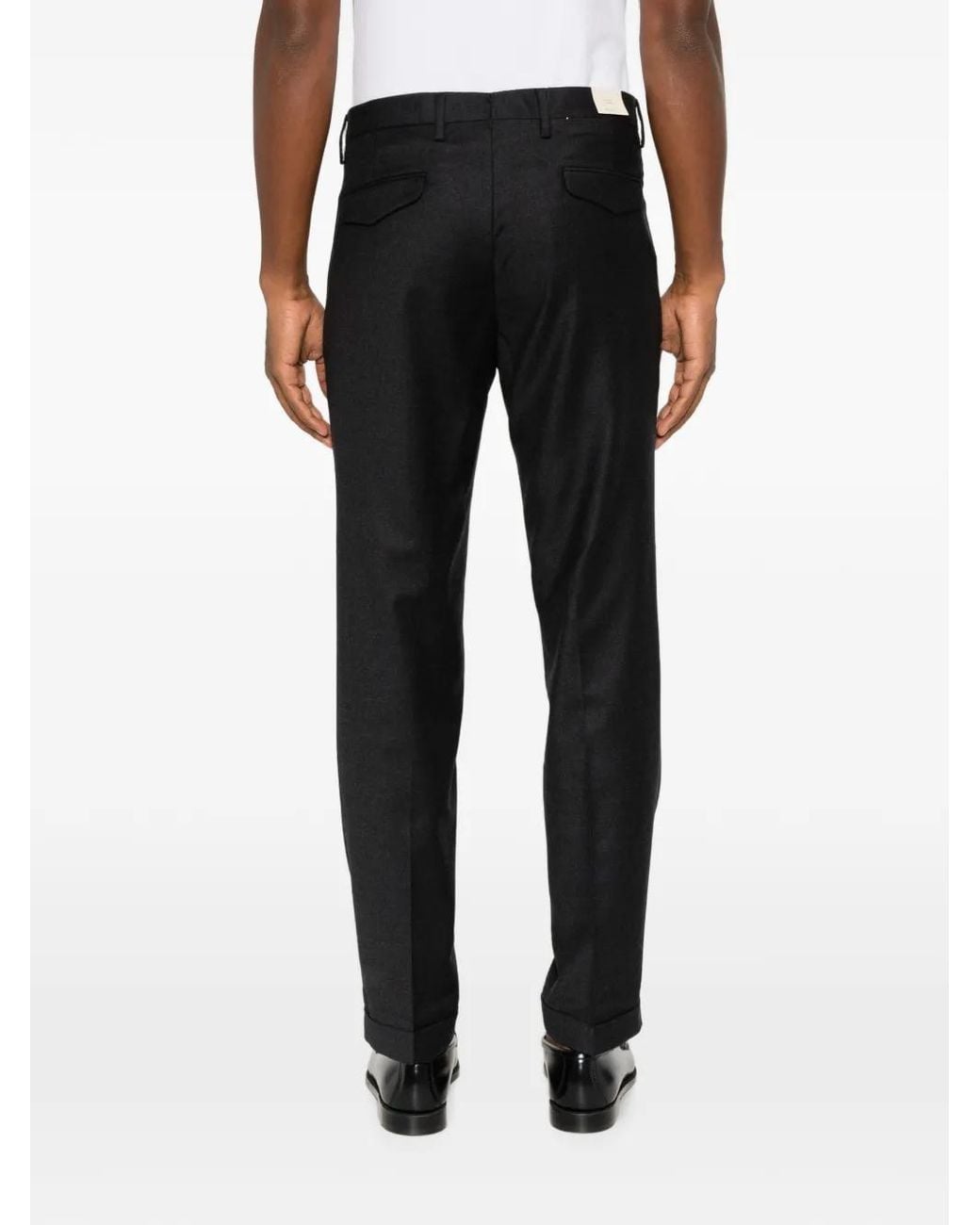 Briglia 1949 Black Pantalon À Design Plissé for men