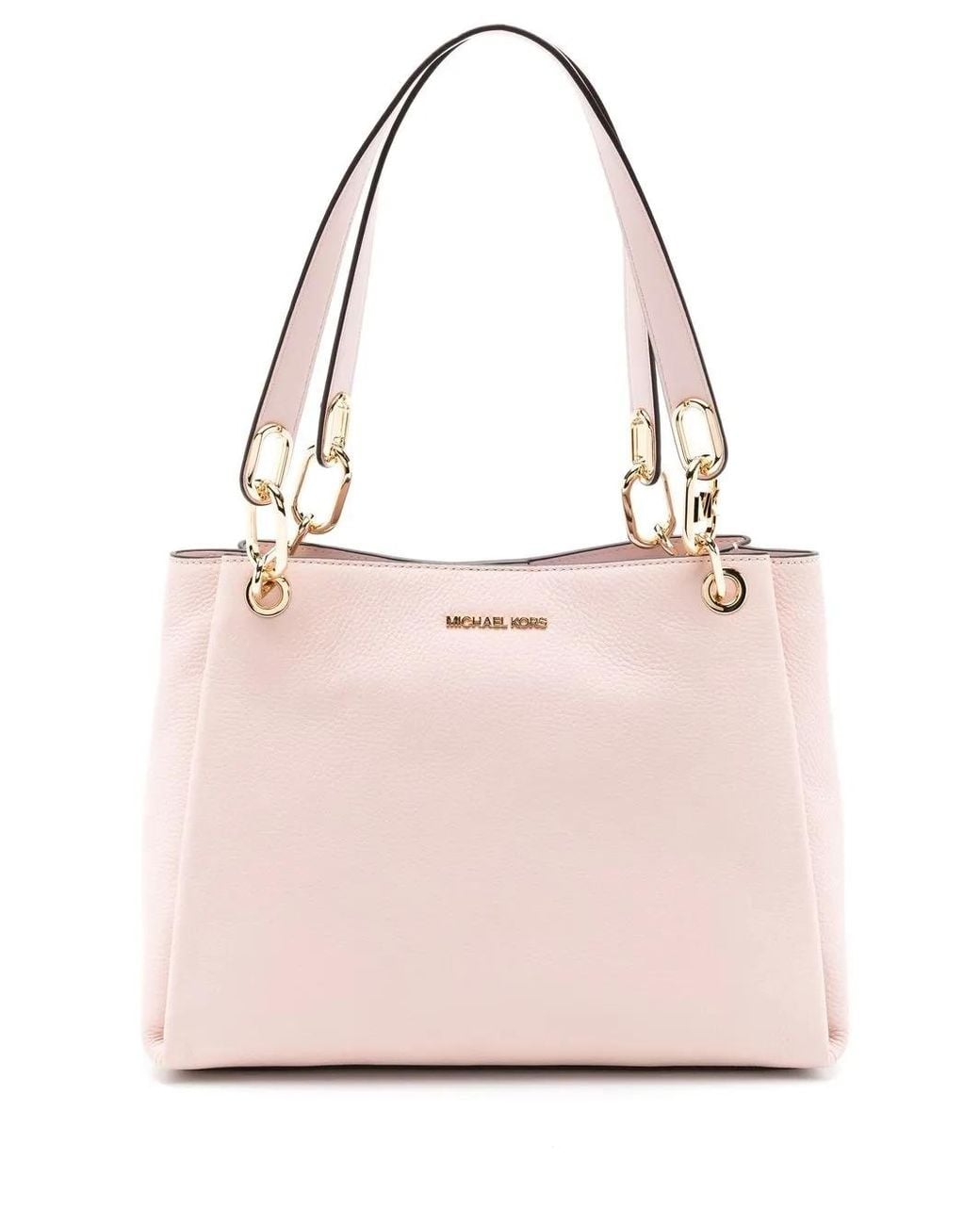 MICHAEL Michael Kors Pink Large Trisha Leather Shoulder Bag