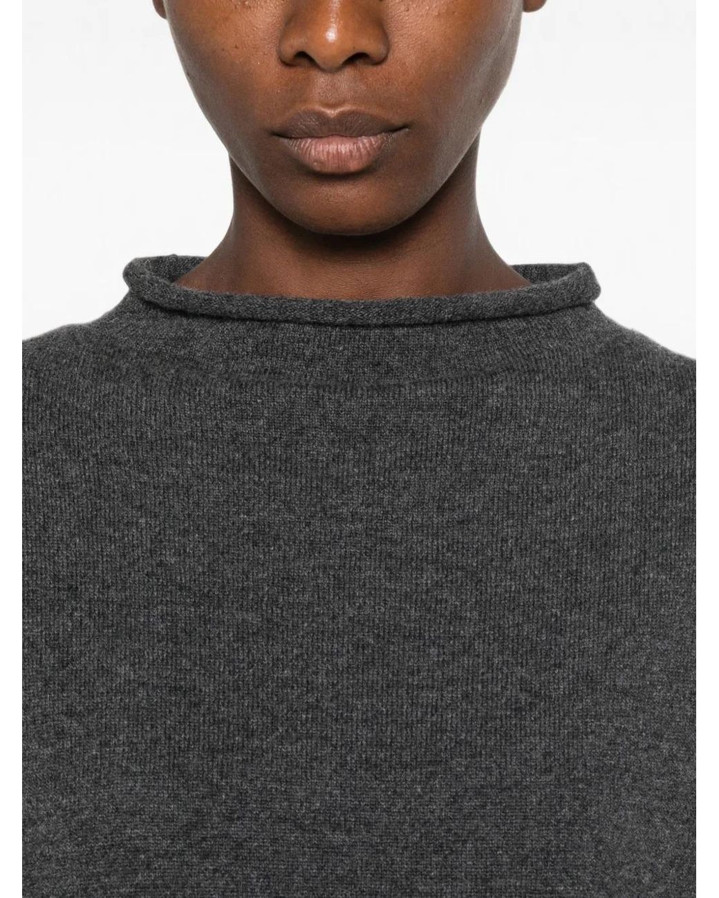 Whyci Black Roll-Neck Sleveless Jumper