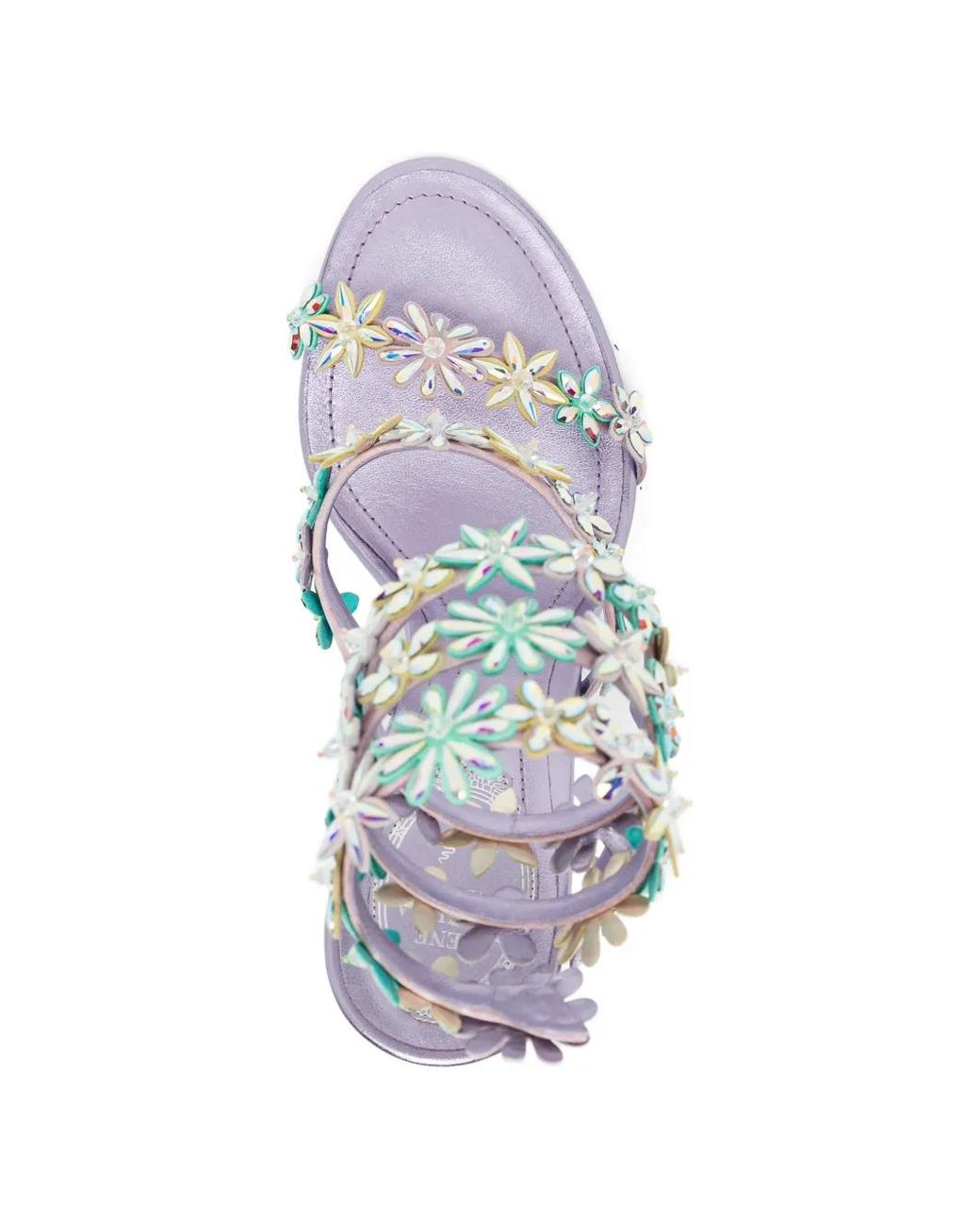 Rene Caovilla Metallic Sandales Eva 80 Mm