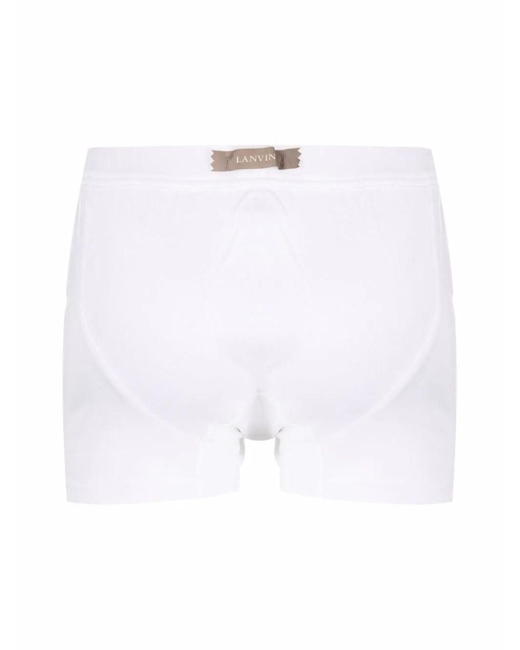 Lanvin White Button-Down Boxers for men