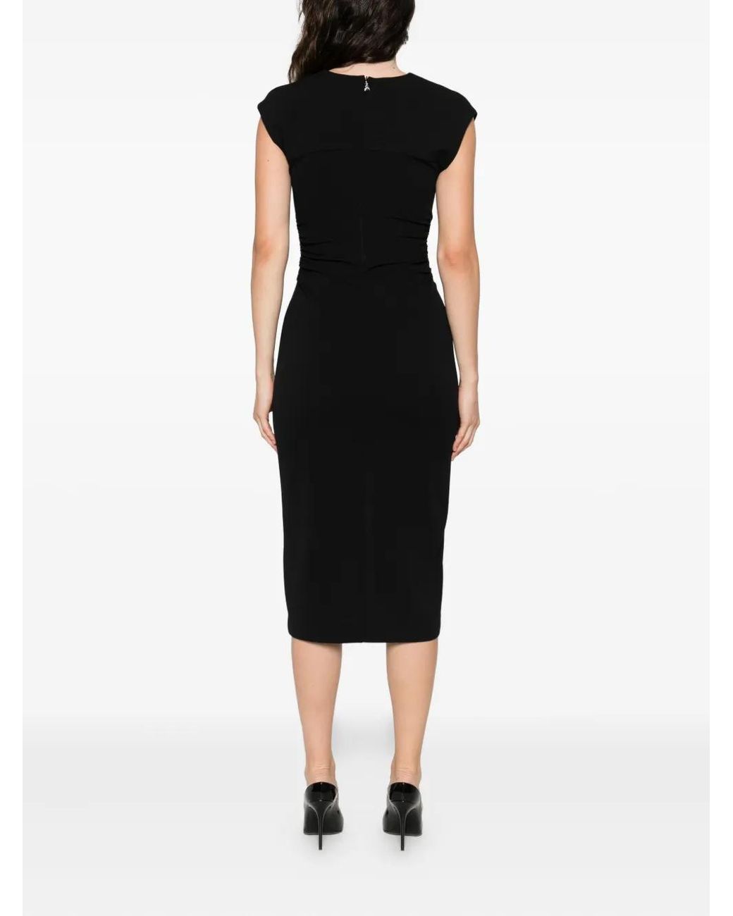 Patrizia Pepe Black Sleeveless Midi Dress