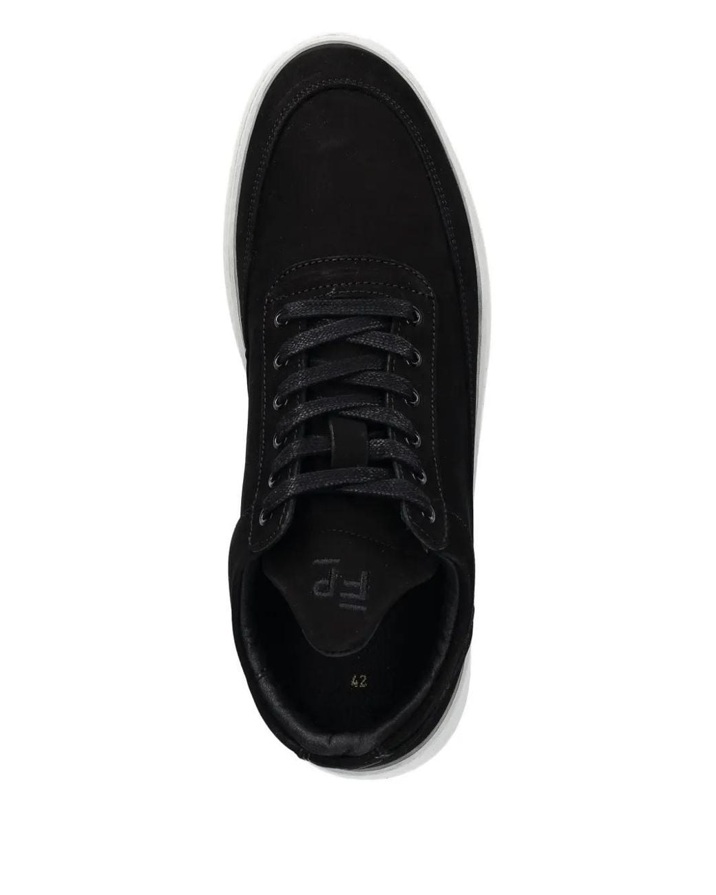 Filling Pieces Black Lace-Up Sneakers for men