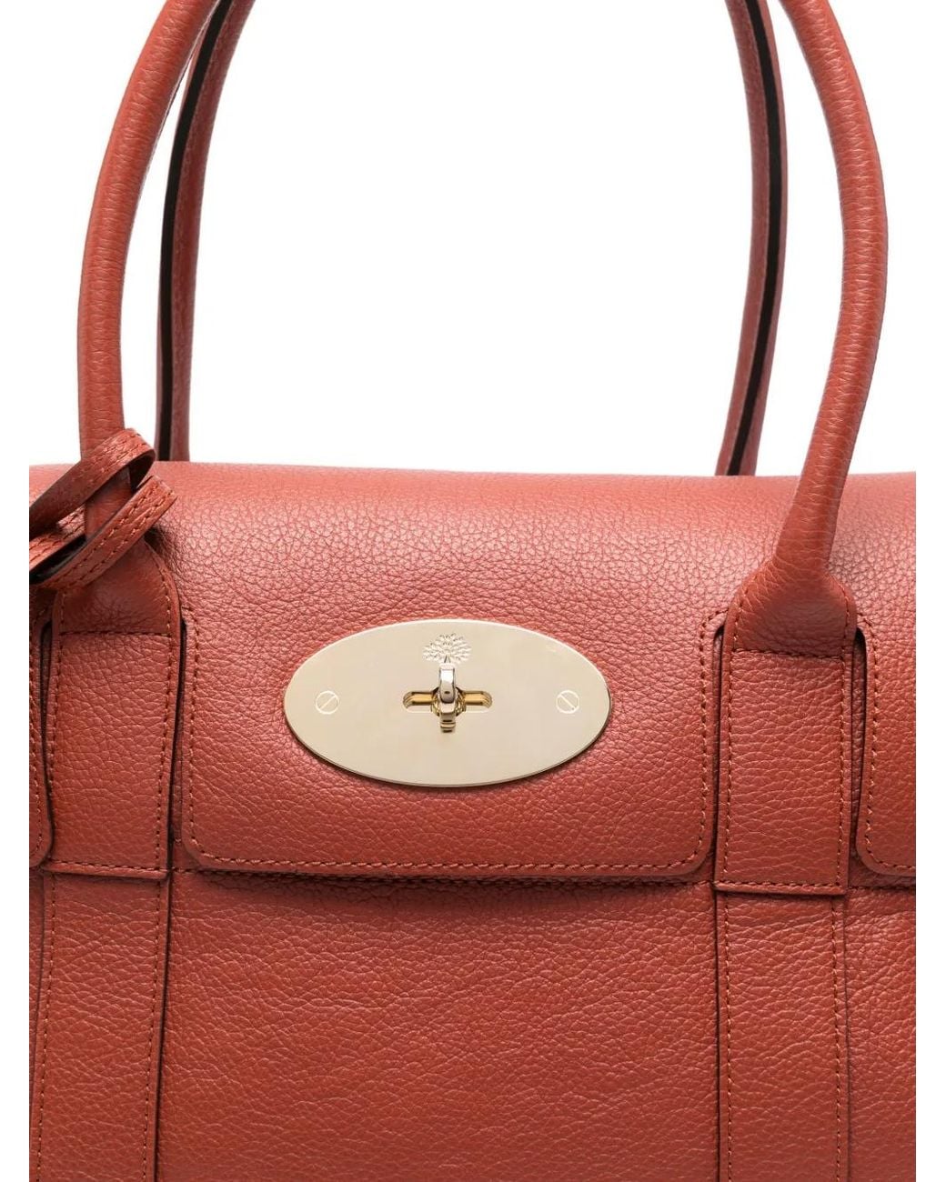 Mulberry Red Small Bayswater Tote Bag