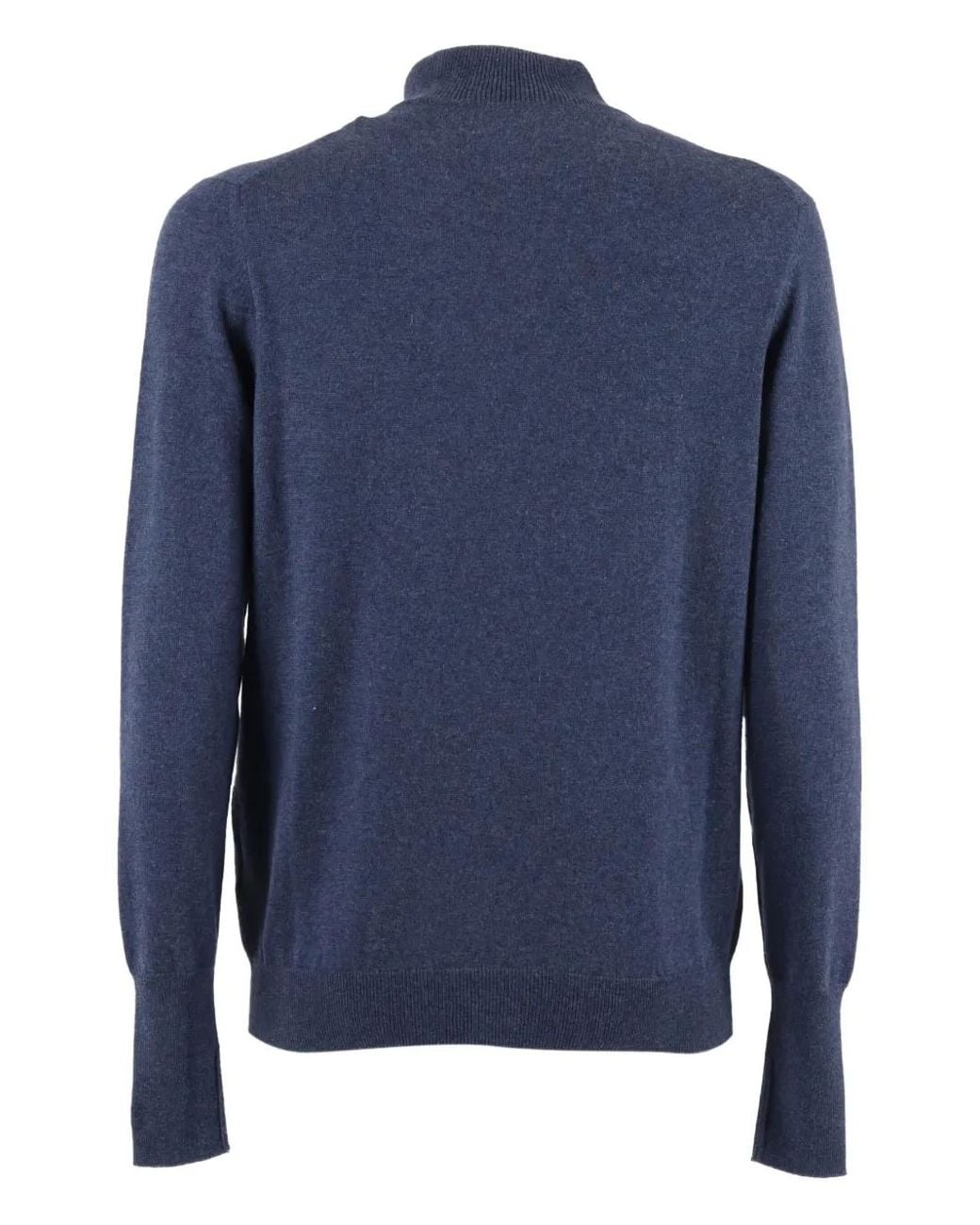 Ballantyne Blue Mock-Neck Sweater for men