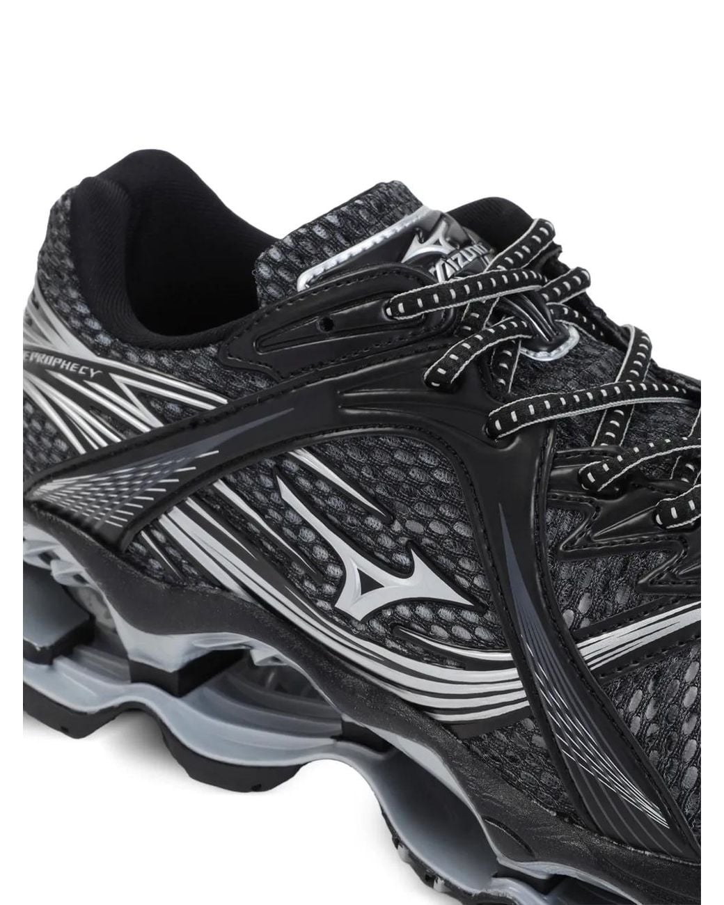 Mizuno Gray Wave Prophecy Low-Top Sneakers