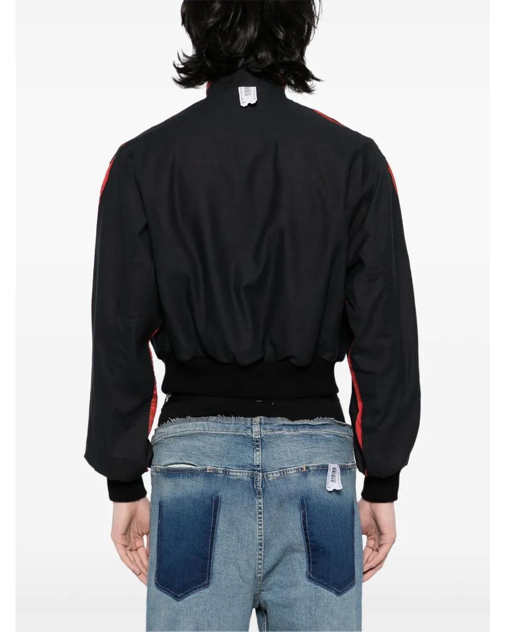 PROTOTYPES Black Distressed Jacket for men