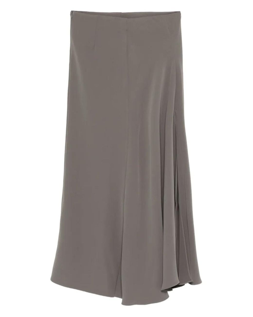 P.A.R.O.S.H. Gray A-Line Maxi Skirt