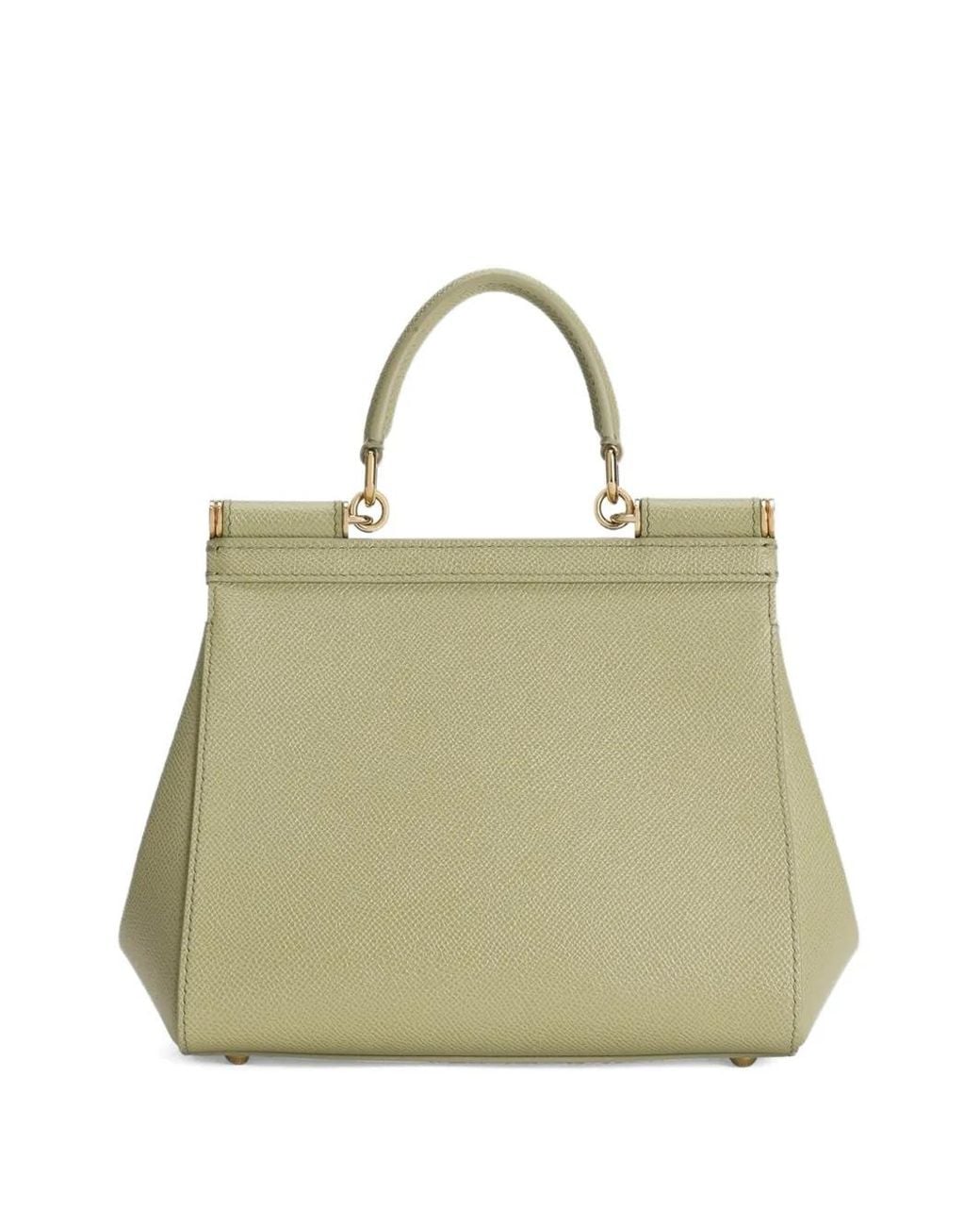 Dolce & Gabbana Metallic Sicily Medium Leather Handbag