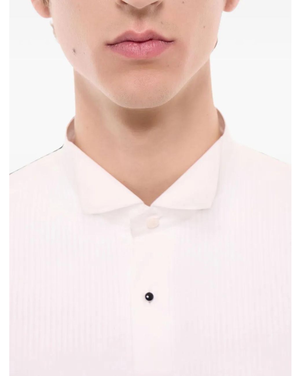 Fursac Pink Pleated Bib-Front Shirt for men