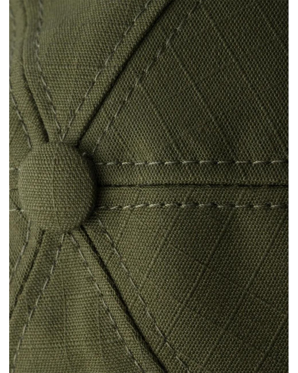 Prada Green Technical Fabric Triangle Baseball Cap for men