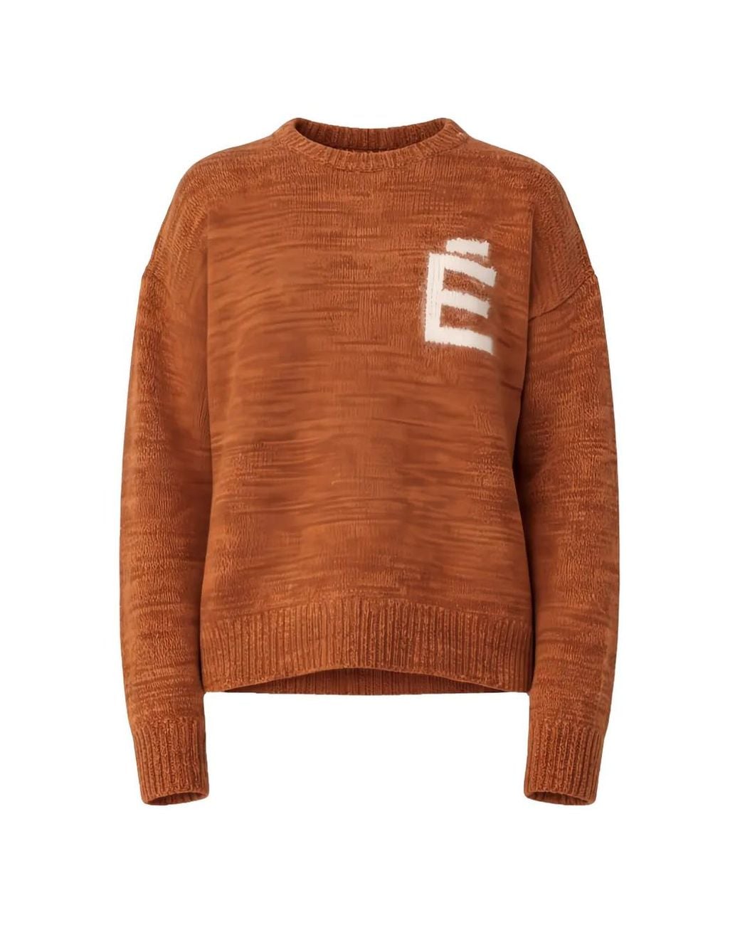 Etudes Studio Brown Round Neck Merino Wool Sweater for men