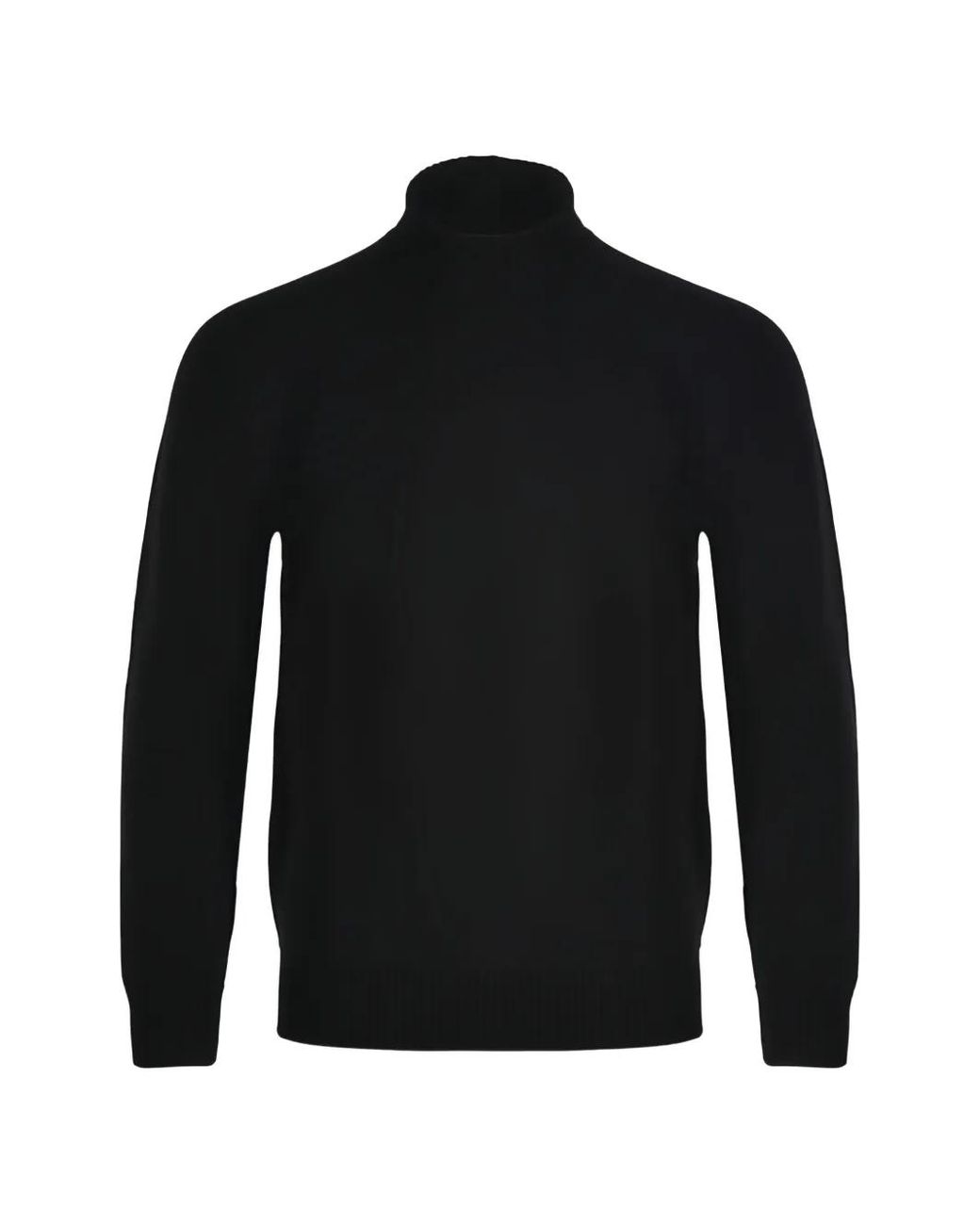 Paolo Pecora Black Turtleneck Sweater for men