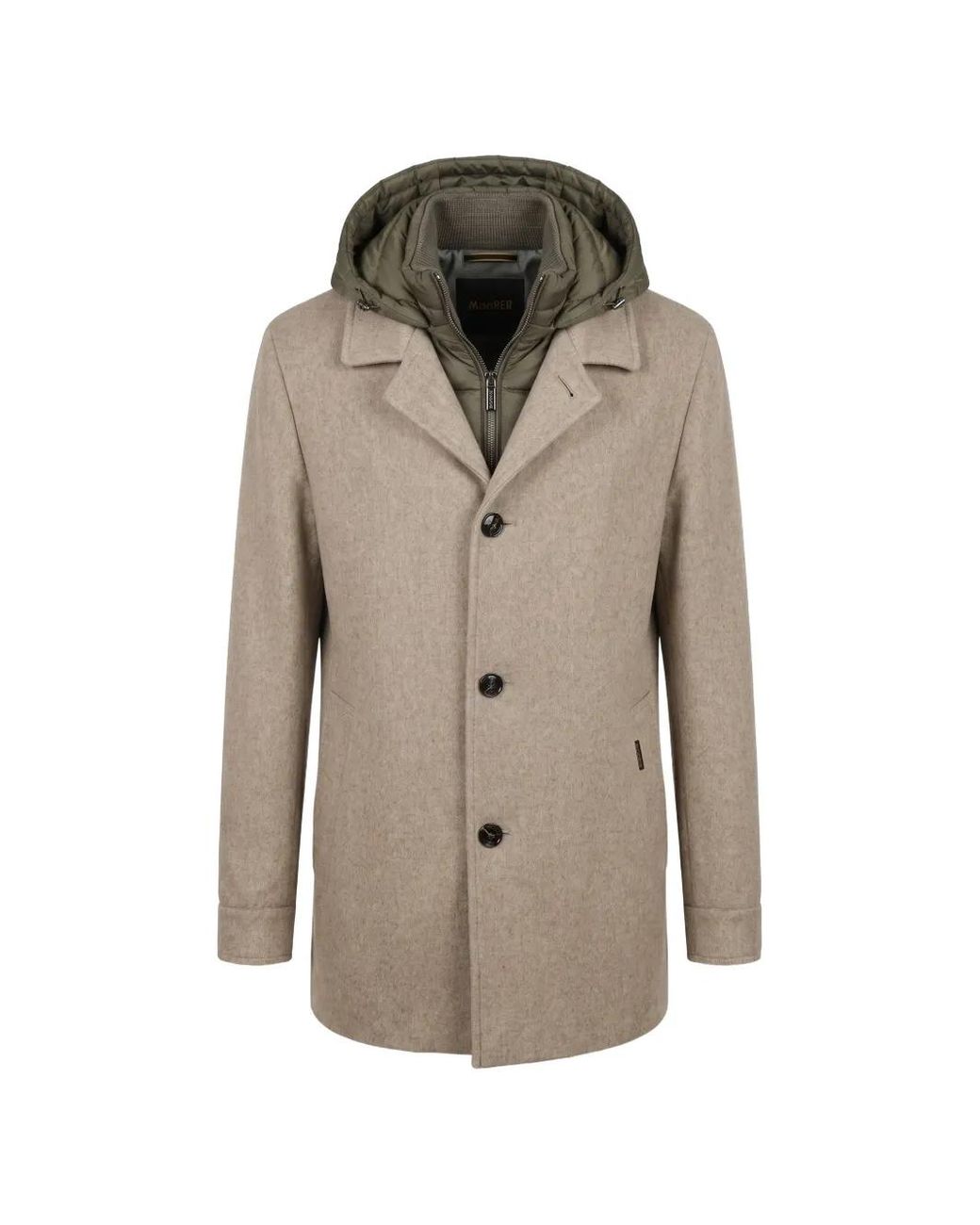 Moorer Natural Cashmere Hooded Jacket for men