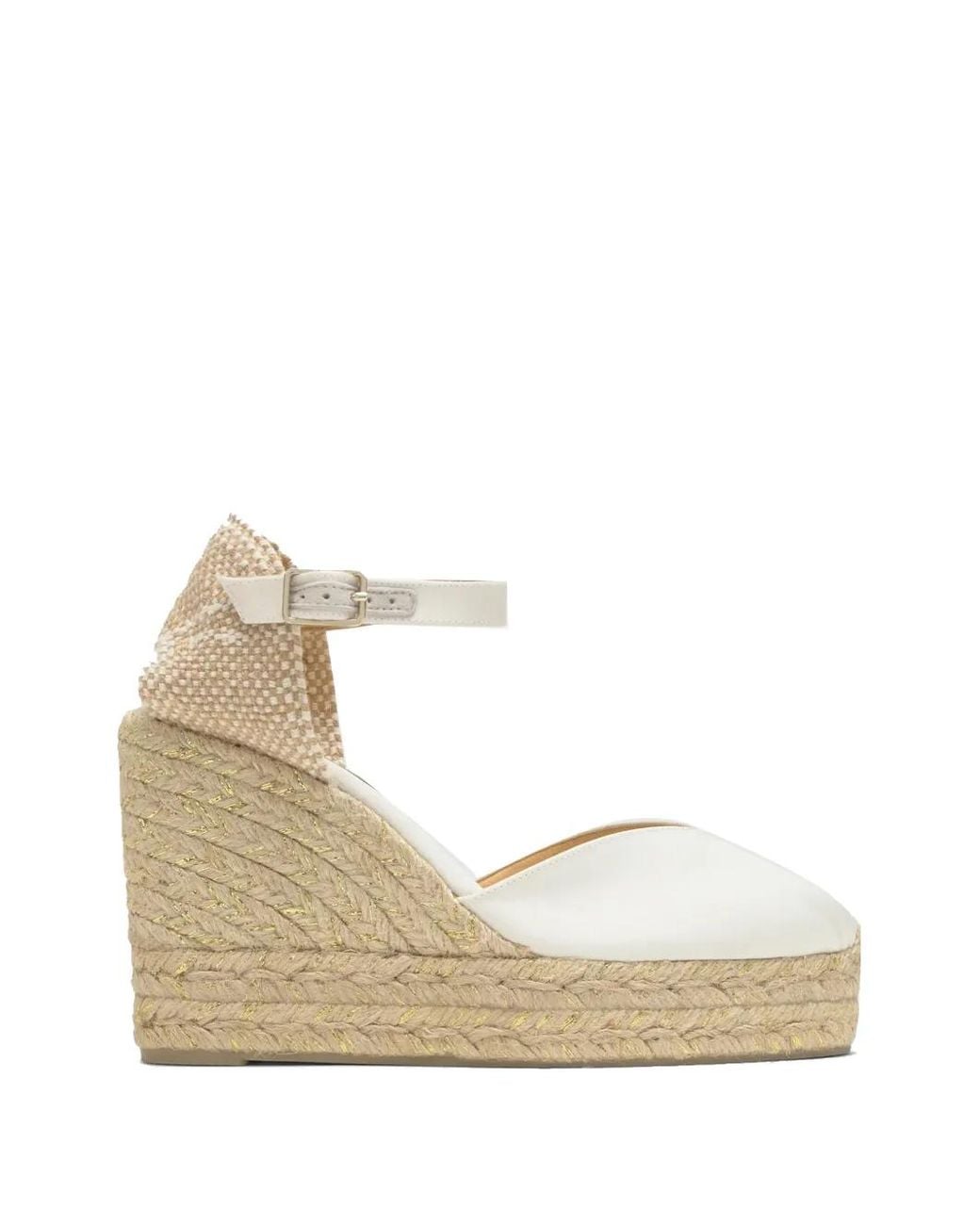 Castaner Natural Platform Ankle Strap Espadrilles
