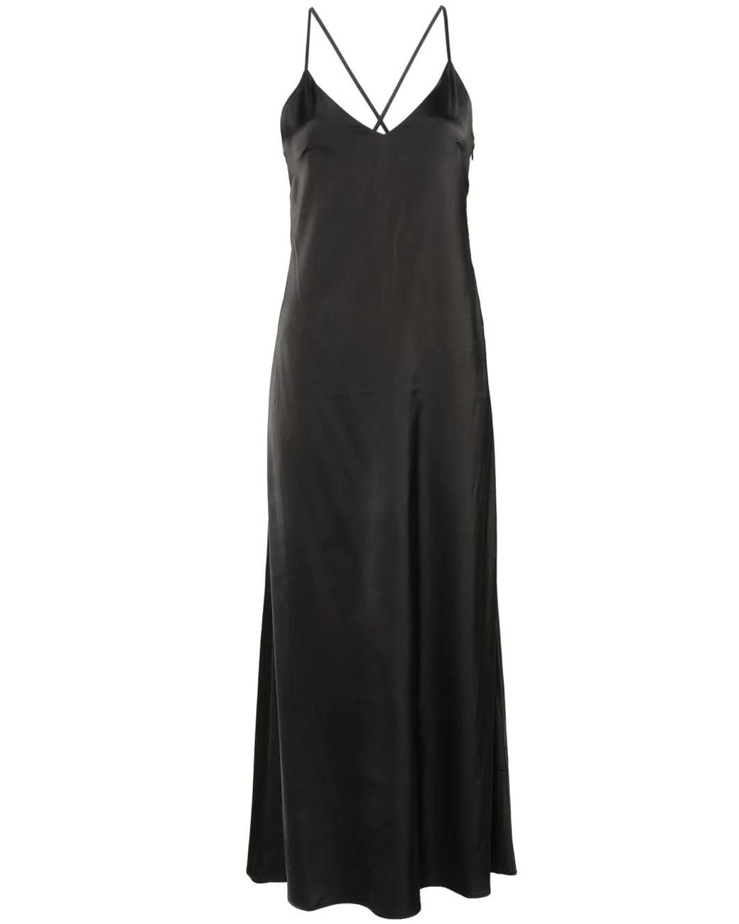 IVY & OAK Black Textured V-Neck Maxi Dress