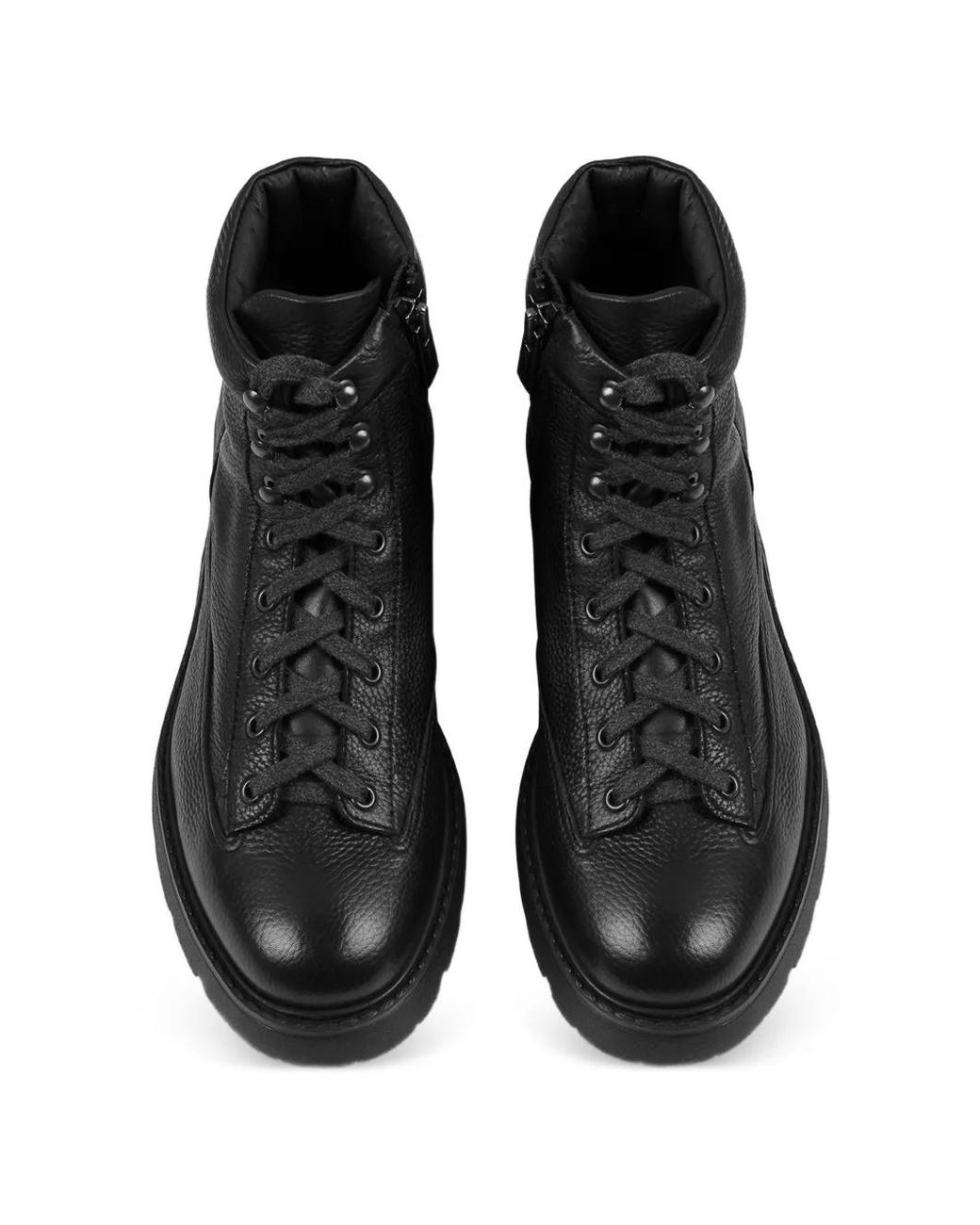 Stivaletti Stringati di Doucal's in Black da Uomo