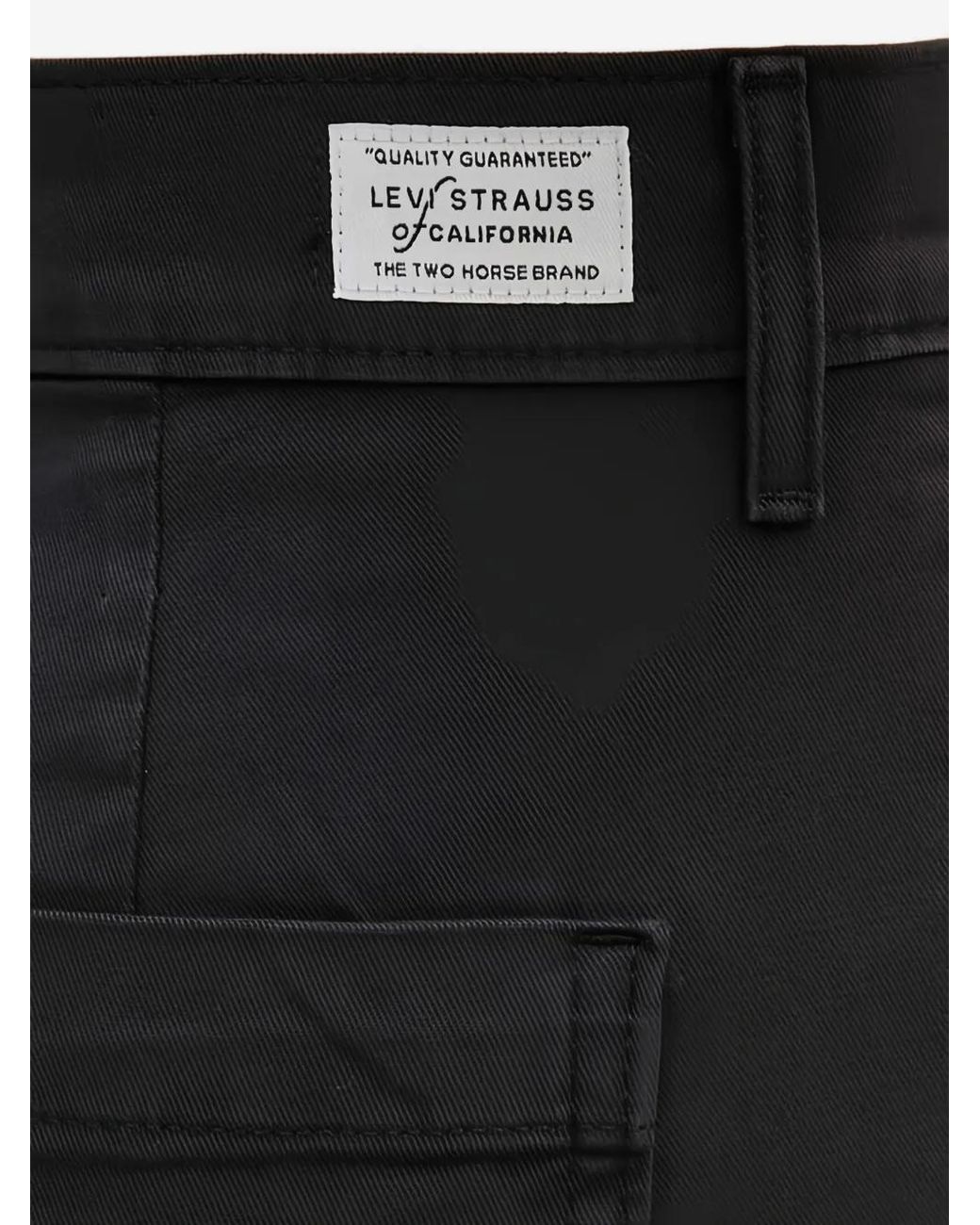 Jean Ample À Patch Logo Levi's en coloris Black