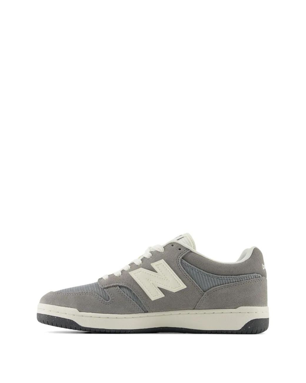 New Balance White 480P Suede Sneakers