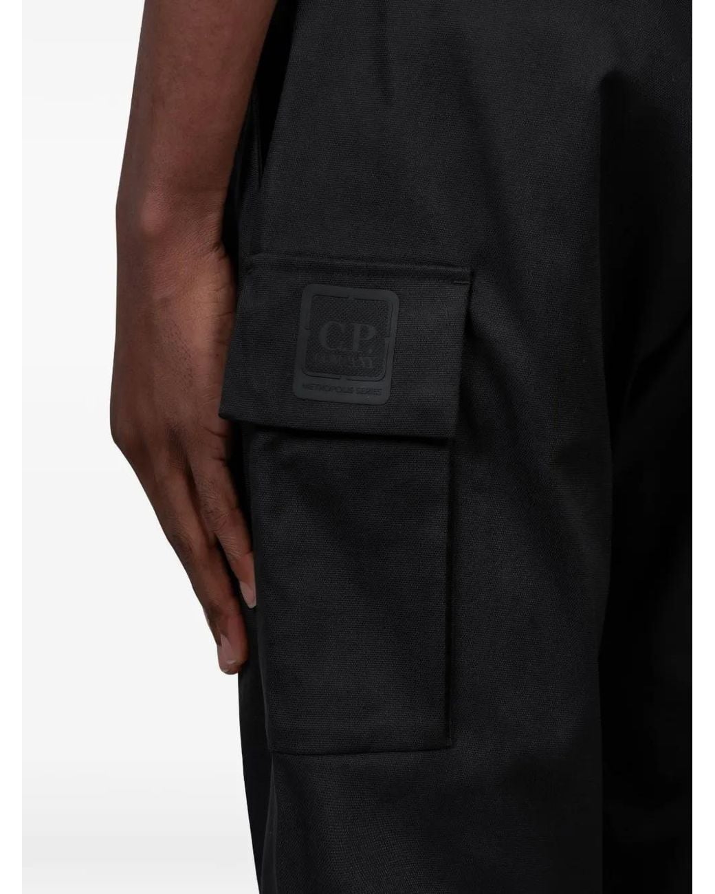 C P Company Black Pants for men