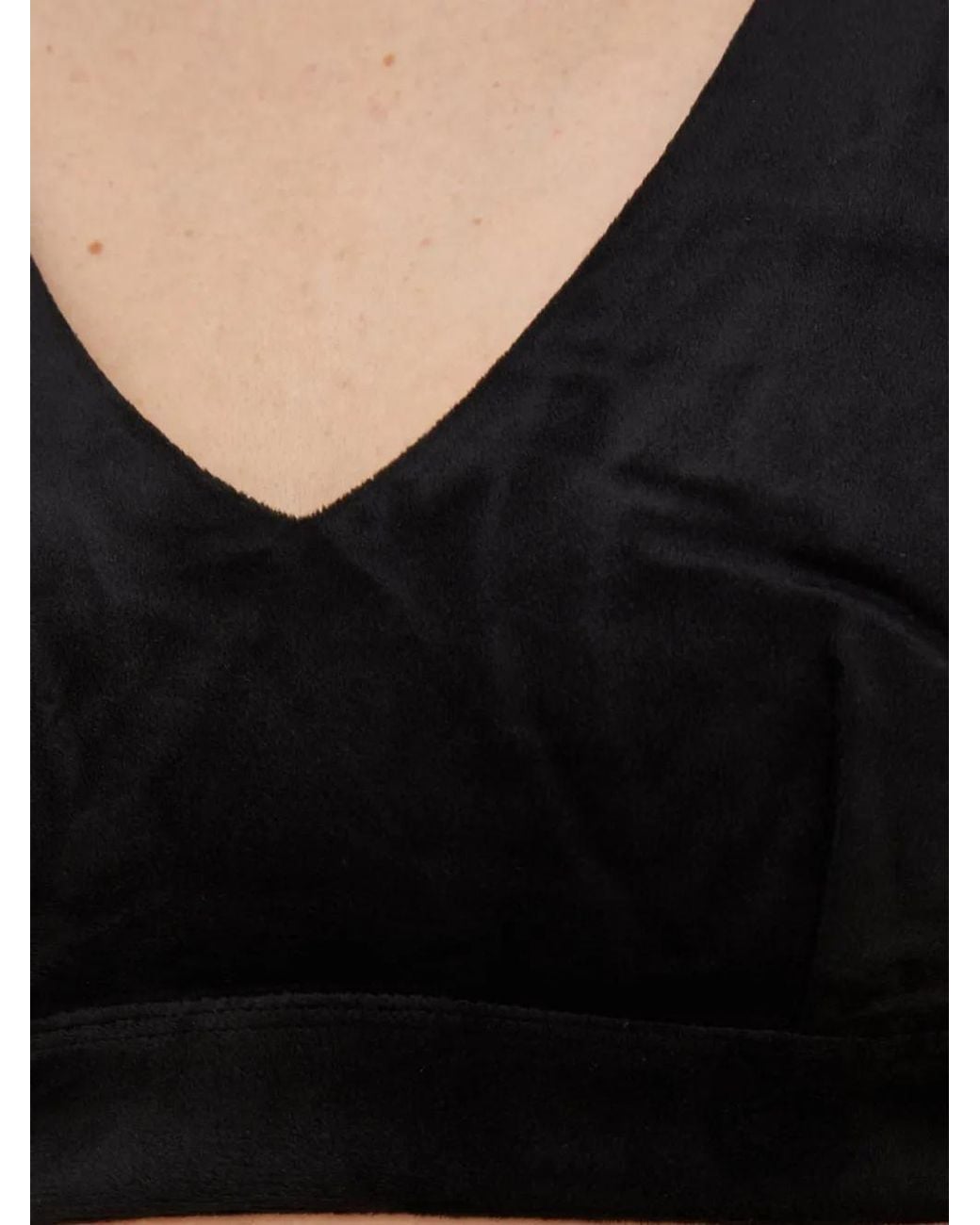 DKNY Black V-Neck Sport Bra