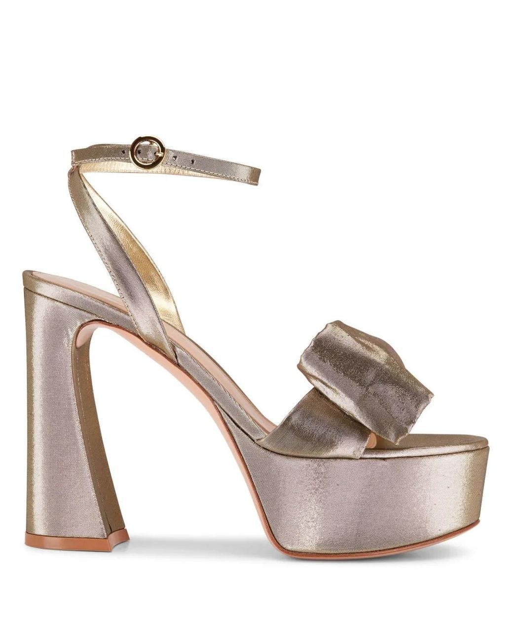 Gianvito Rossi Metallic 70Mm Open-Toe Sandals