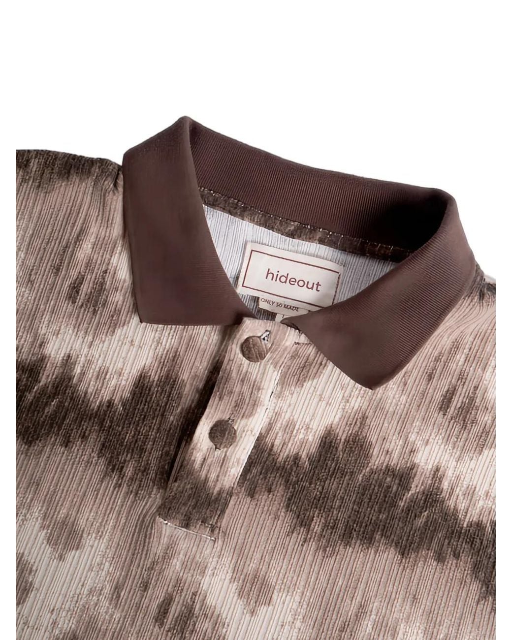 Maison hideout Pink Polo En Maille Tie-Dye for men
