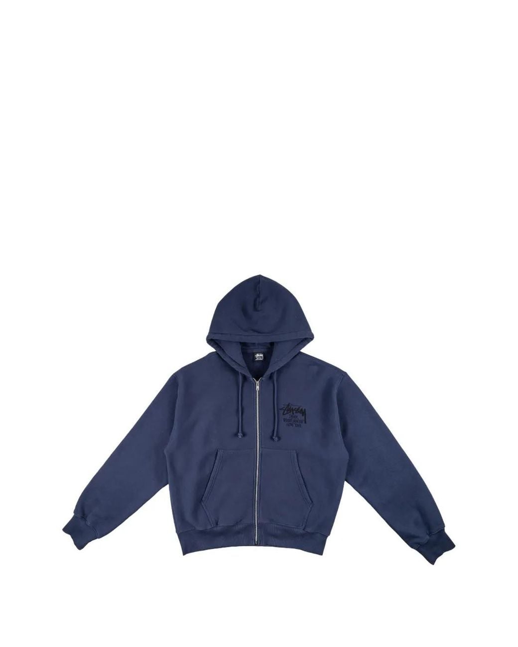 Stussy Blue X Dover Street Market Zip-Up Hoodie