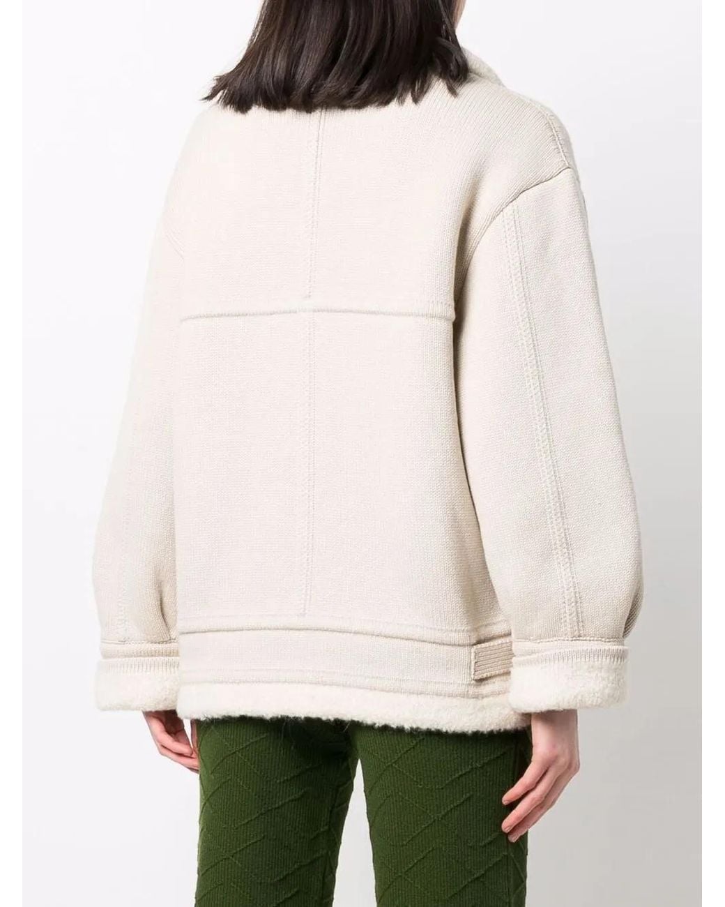 Barrie Natural Woven Bomber Jacket