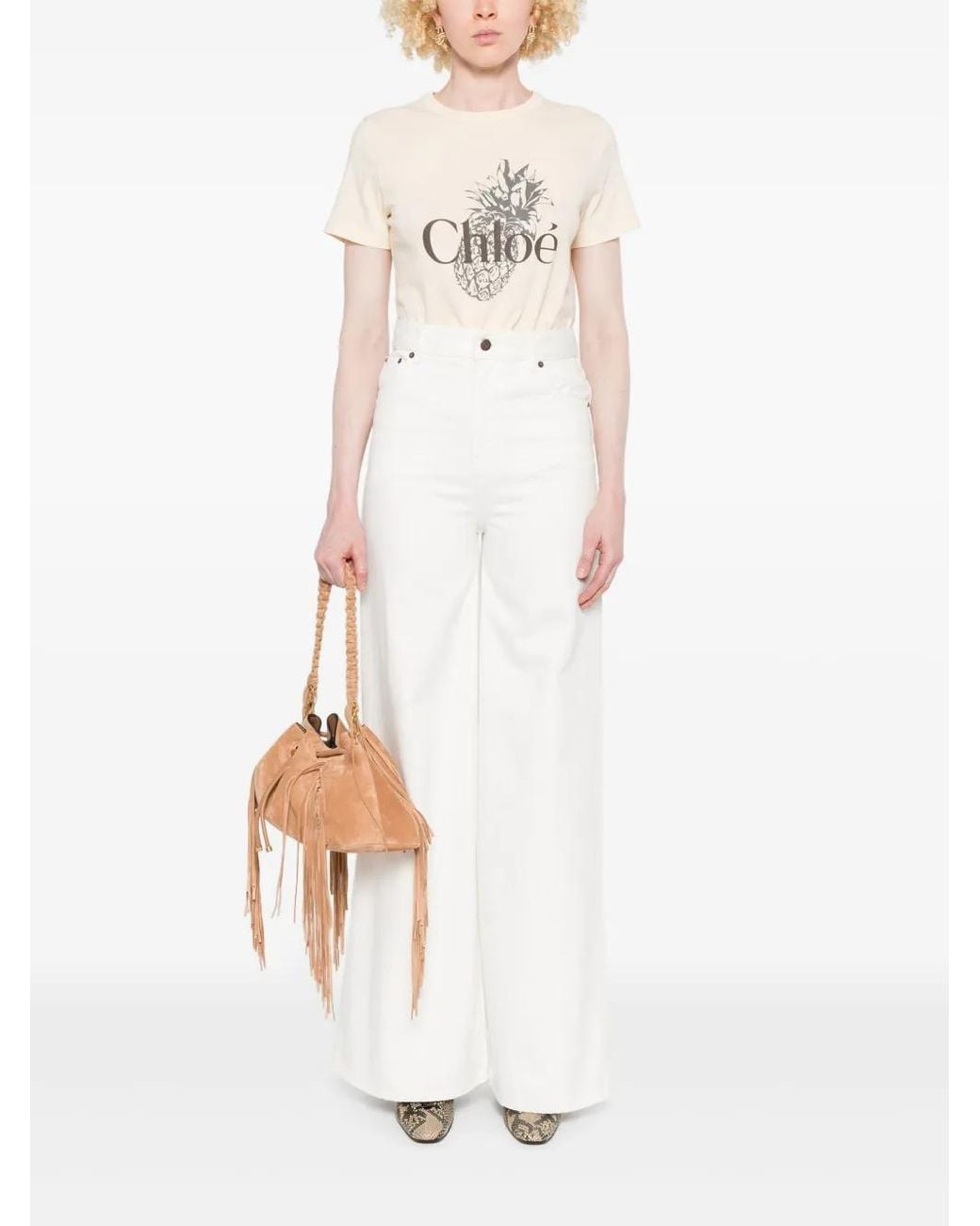 Chloé White Chloã Pants